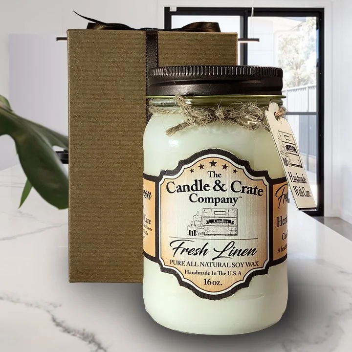 Fresh Linen Odor Eliminator Candle
