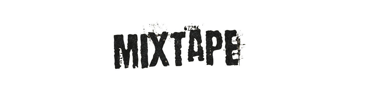 Text saying 'Music Mixer' in a distressed black font on a white background.