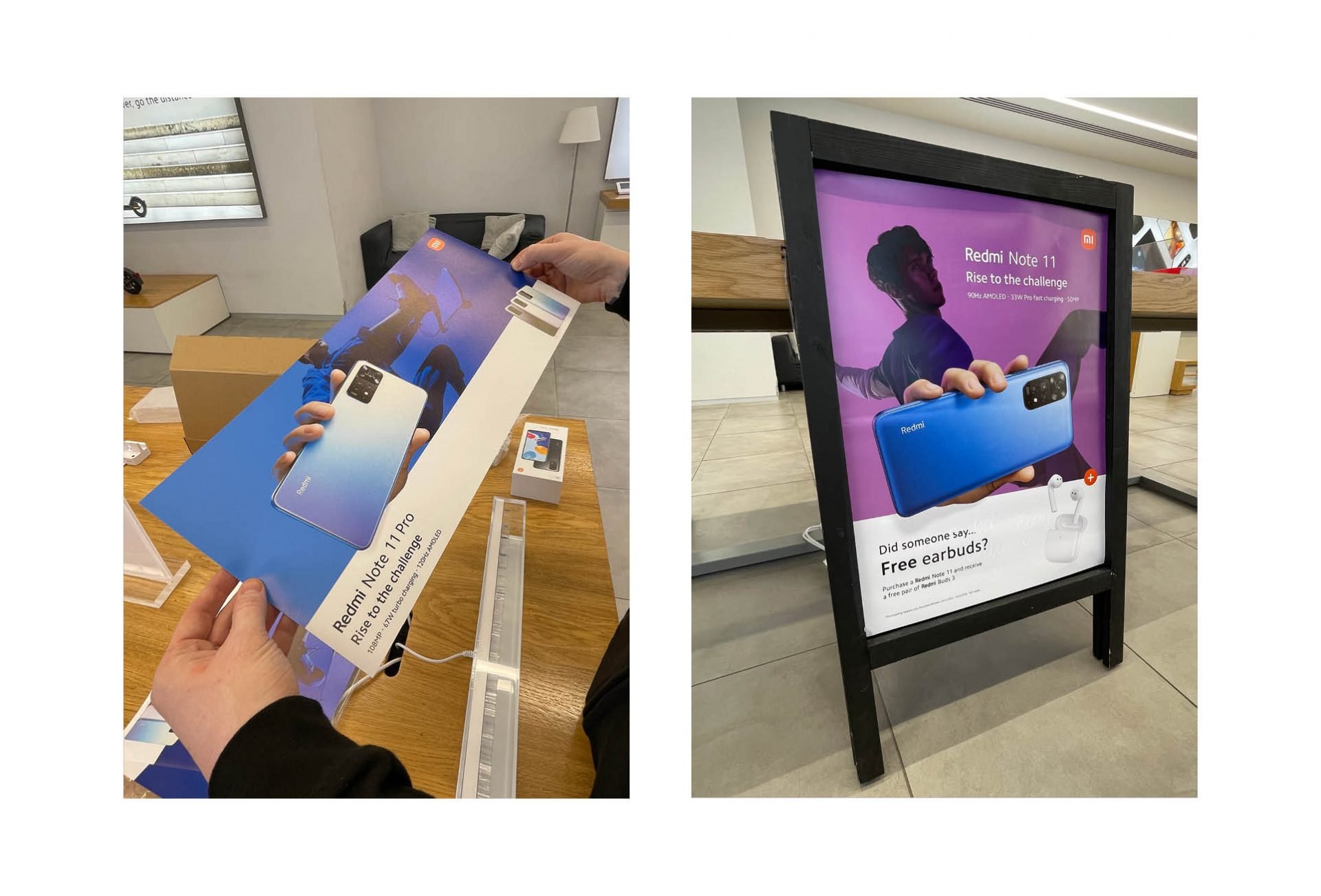 Printed-banners-and-pavement-signs-with-the-new-Redmi-note-11-advertising-scaled.jpg