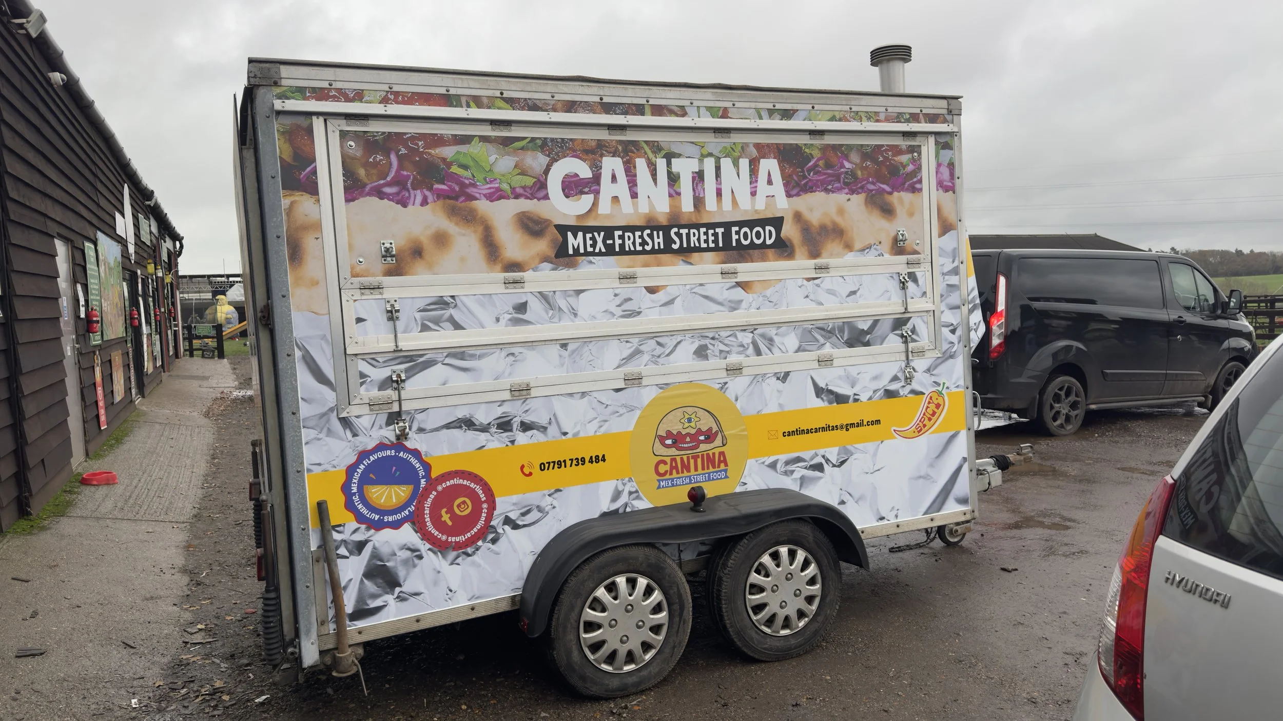 Full Food Trailer Wrap for Cantinas Cartinas in Hitchin