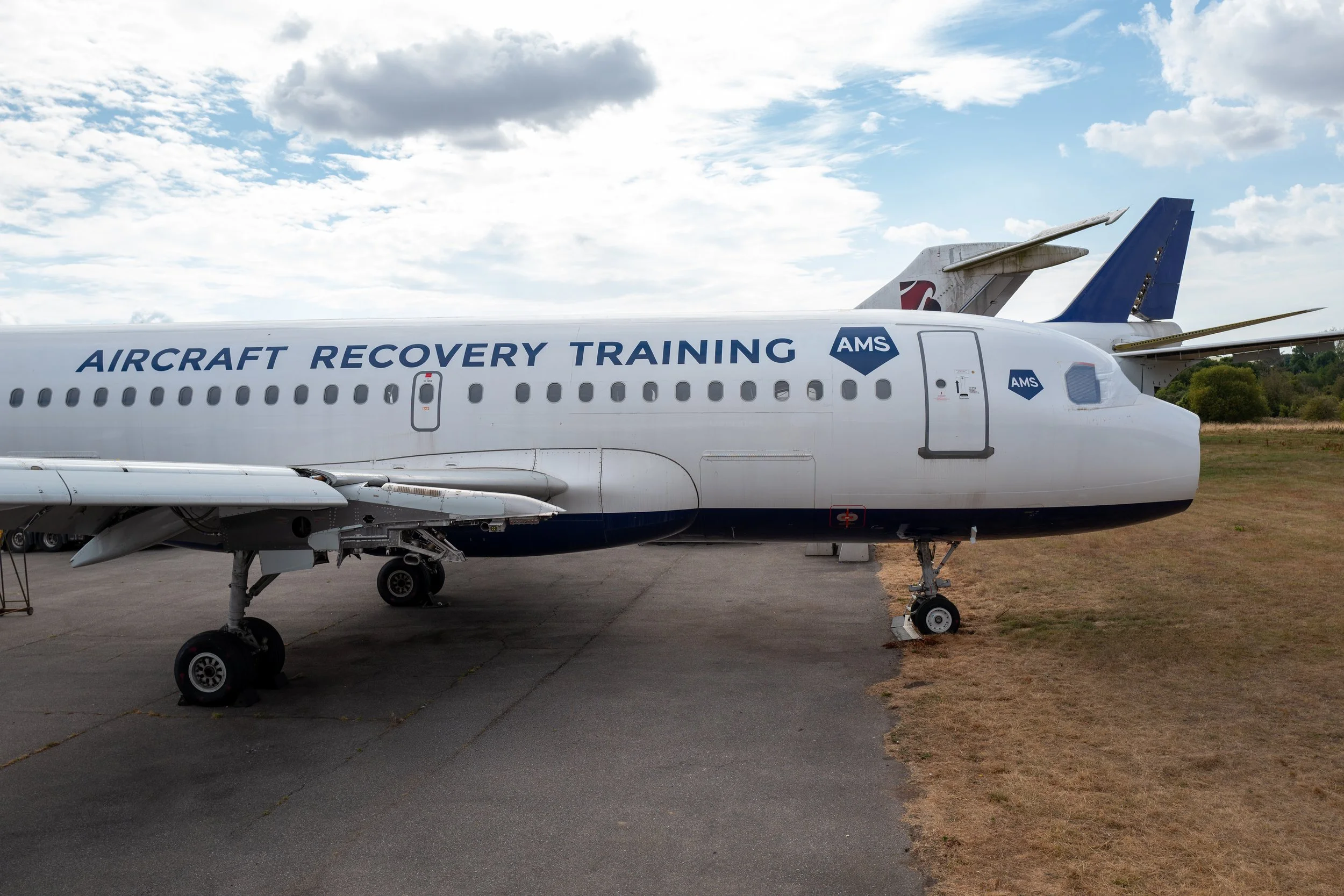 Completed aircraft recovery training livery on AMS Airbus A319