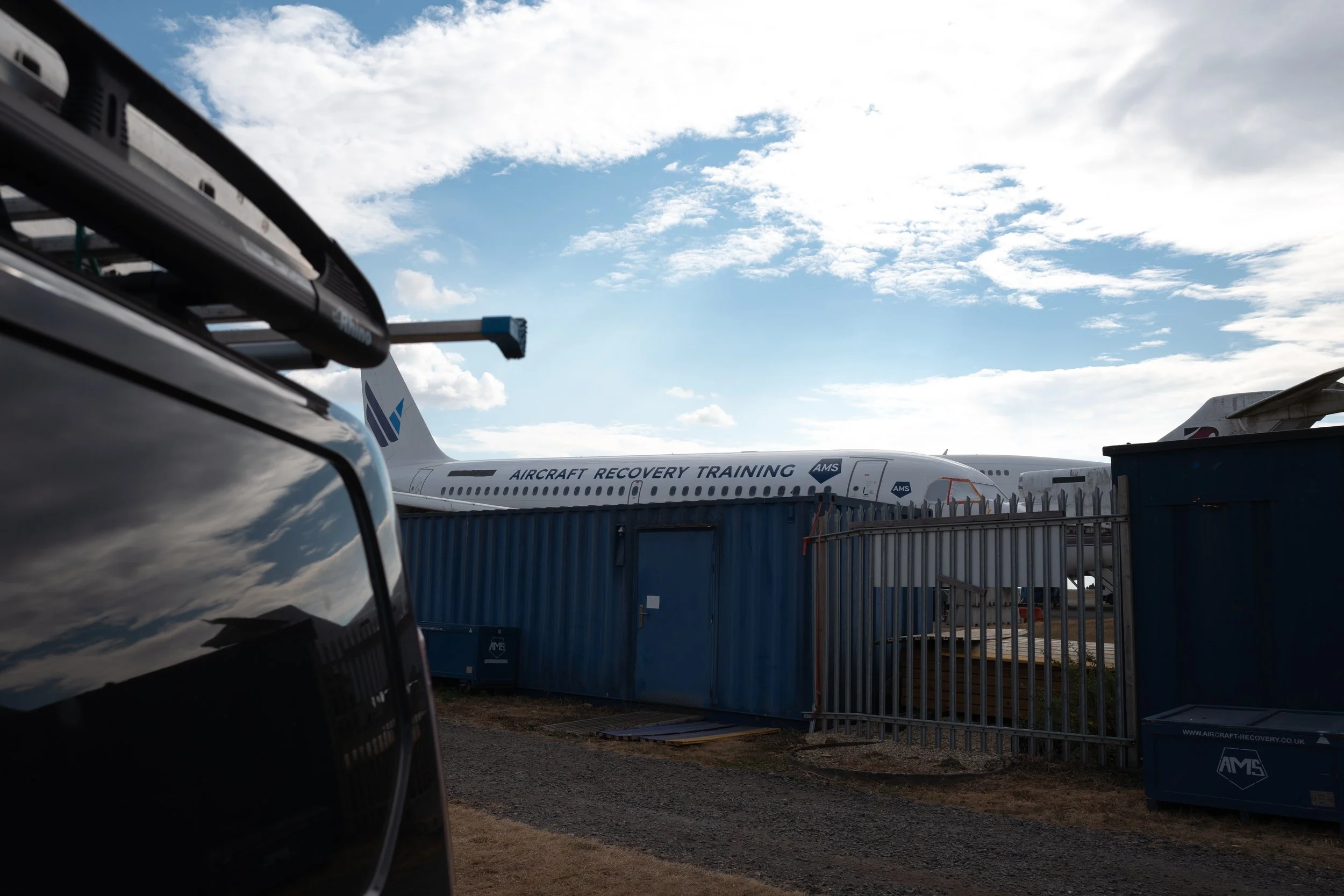 AMS Aircraft Recovery branded training aircraft at Cotswold Airport