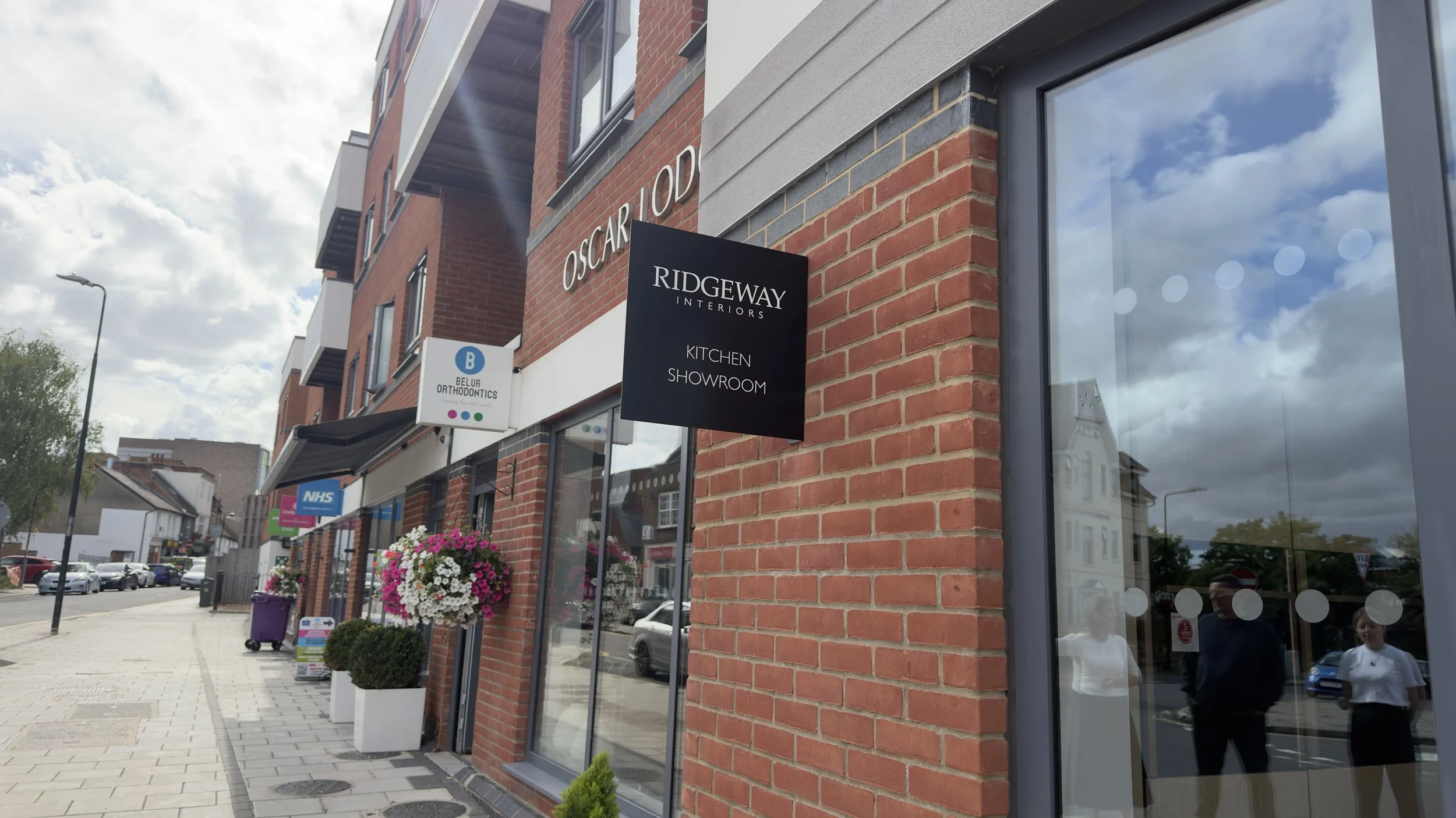 Ridgeway Interiors projecting shop sign installed on Cambridge Street in Aylesbury.jpeg