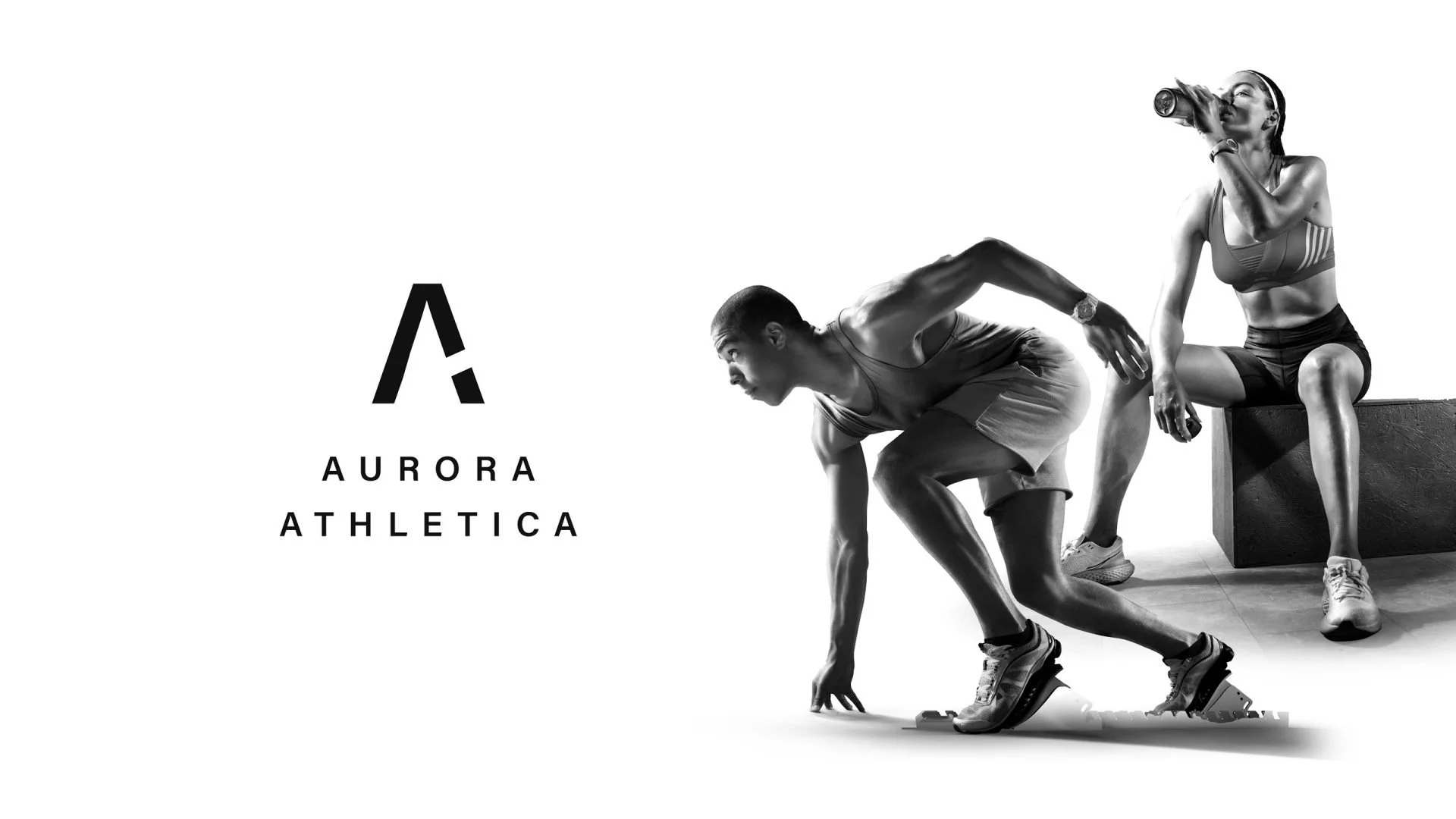 Luxury gym wear packaging design for Aurora Athletica