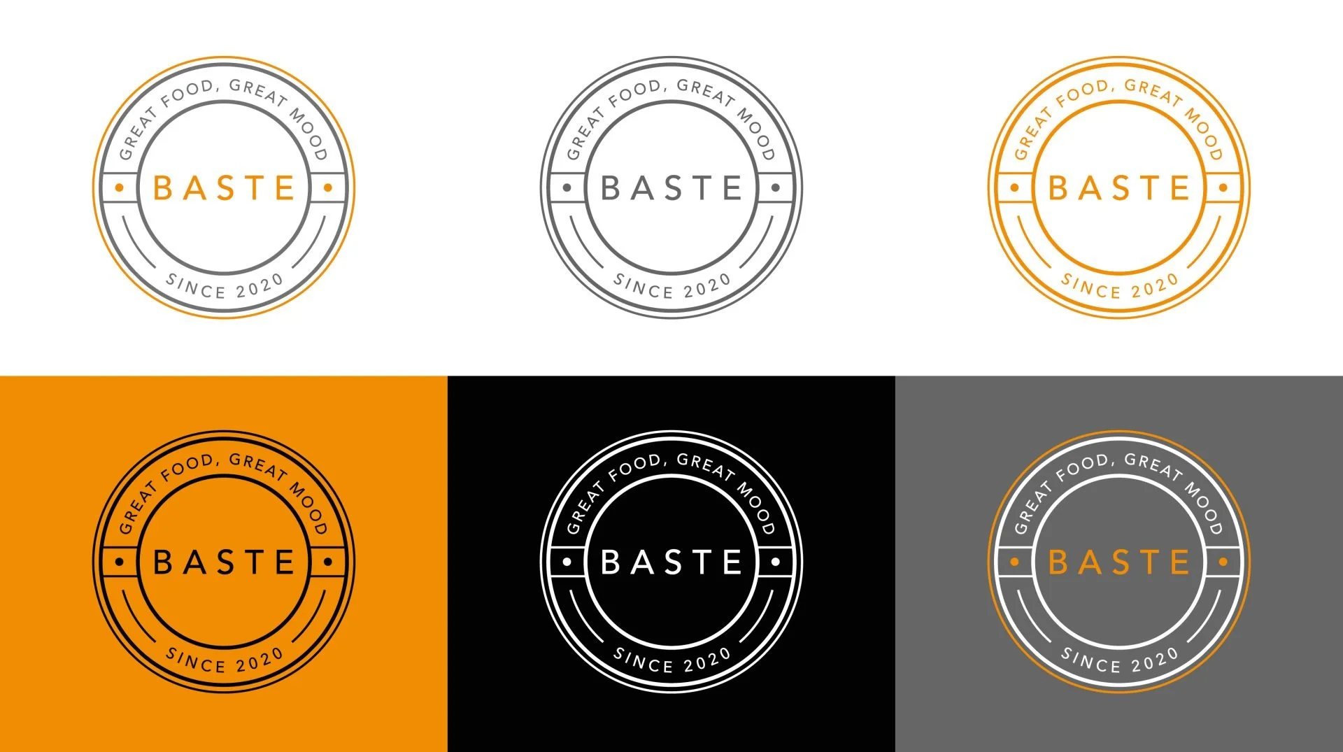 BASTE logo colour variations created by Toy Creative