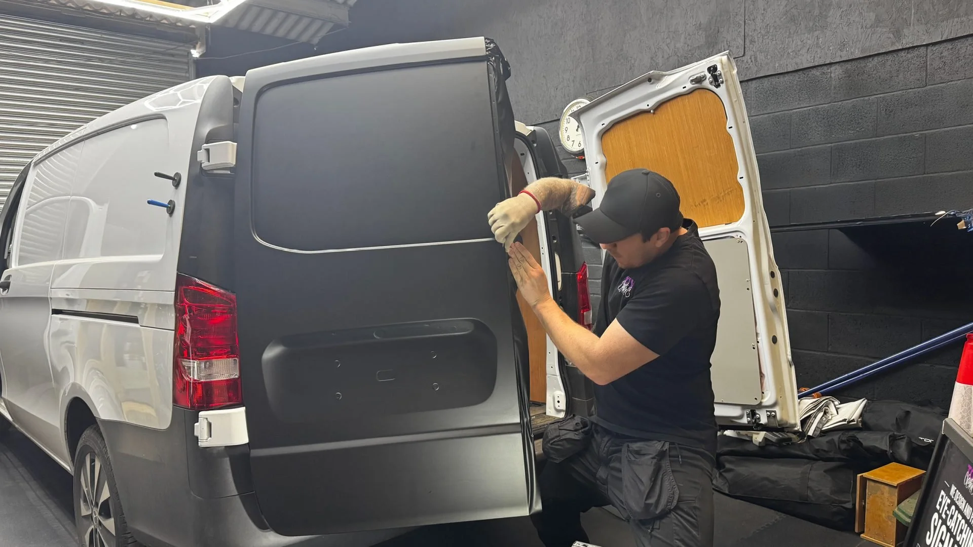 SOJO Kitchen branded fleet van, side view