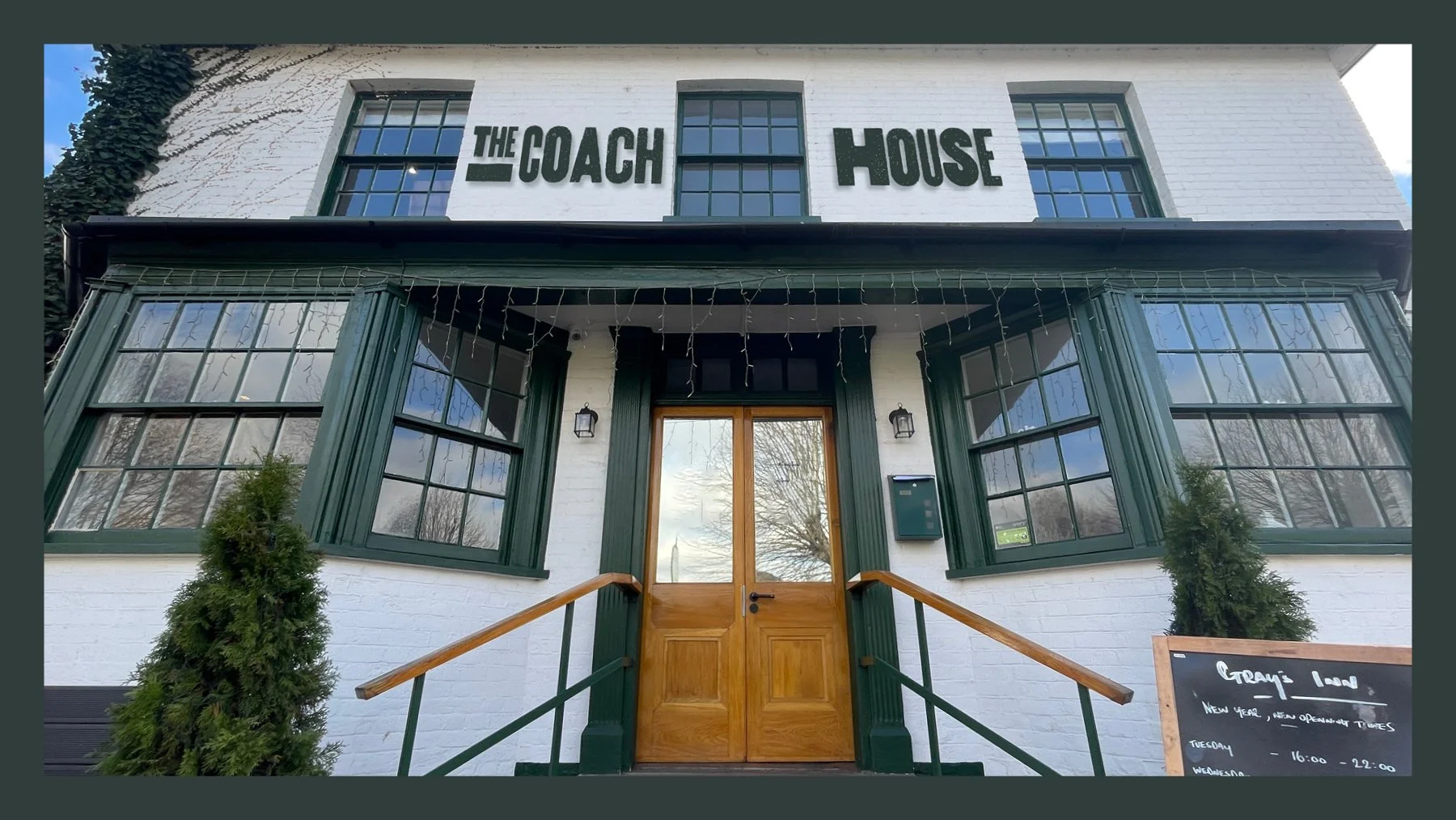 Raised lettering signage created and installed for the rebrand of a pub and restaurant