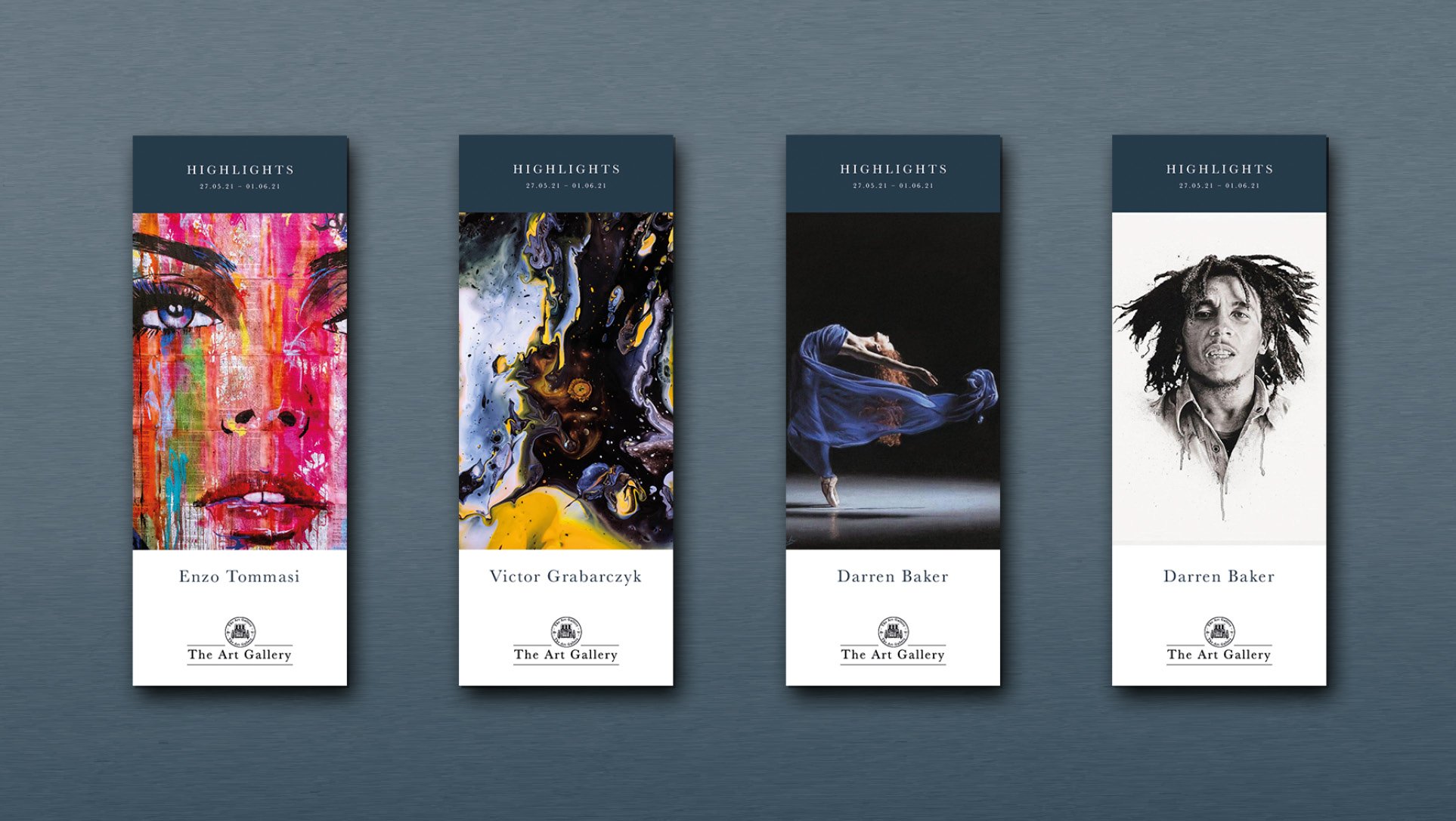 A-collection-of-leaflet-covers-designed-with-the-new-branding-for-the-art-gallery.jpg