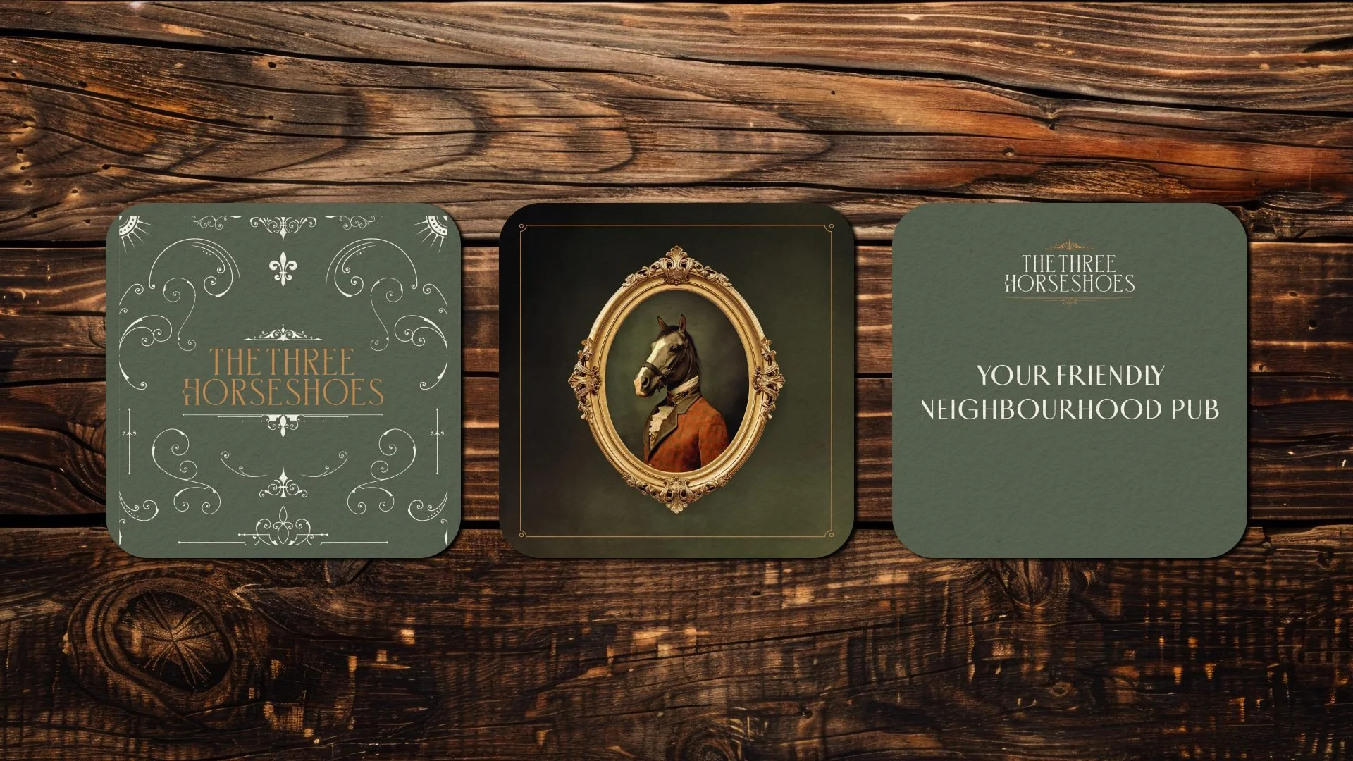 Branded-printed-coasters-designed-and-created-for-theThree-Horseshoes-pub-branding-scaled.jpg