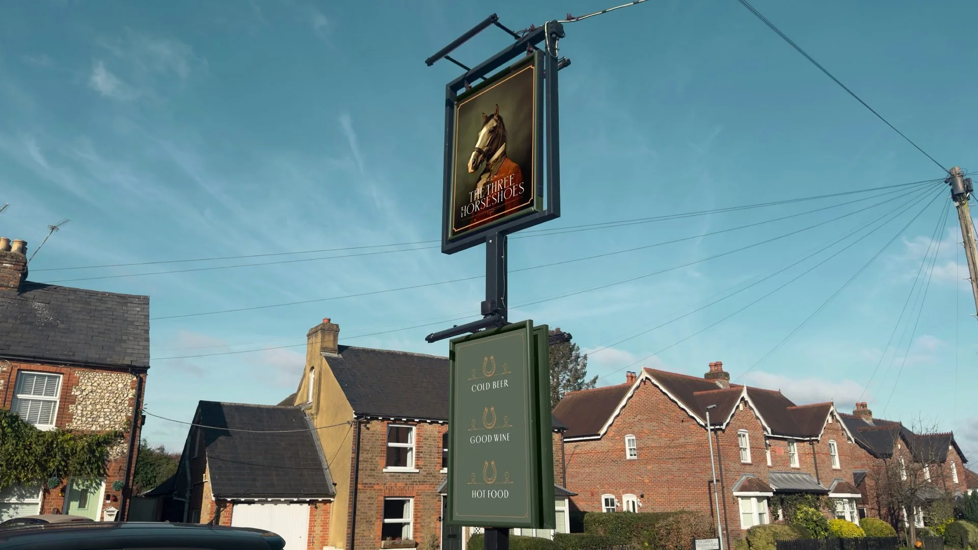 Street-sign-design-and-graphics-created-for-theThree-Horseshoes-pub-scaled.jpg
