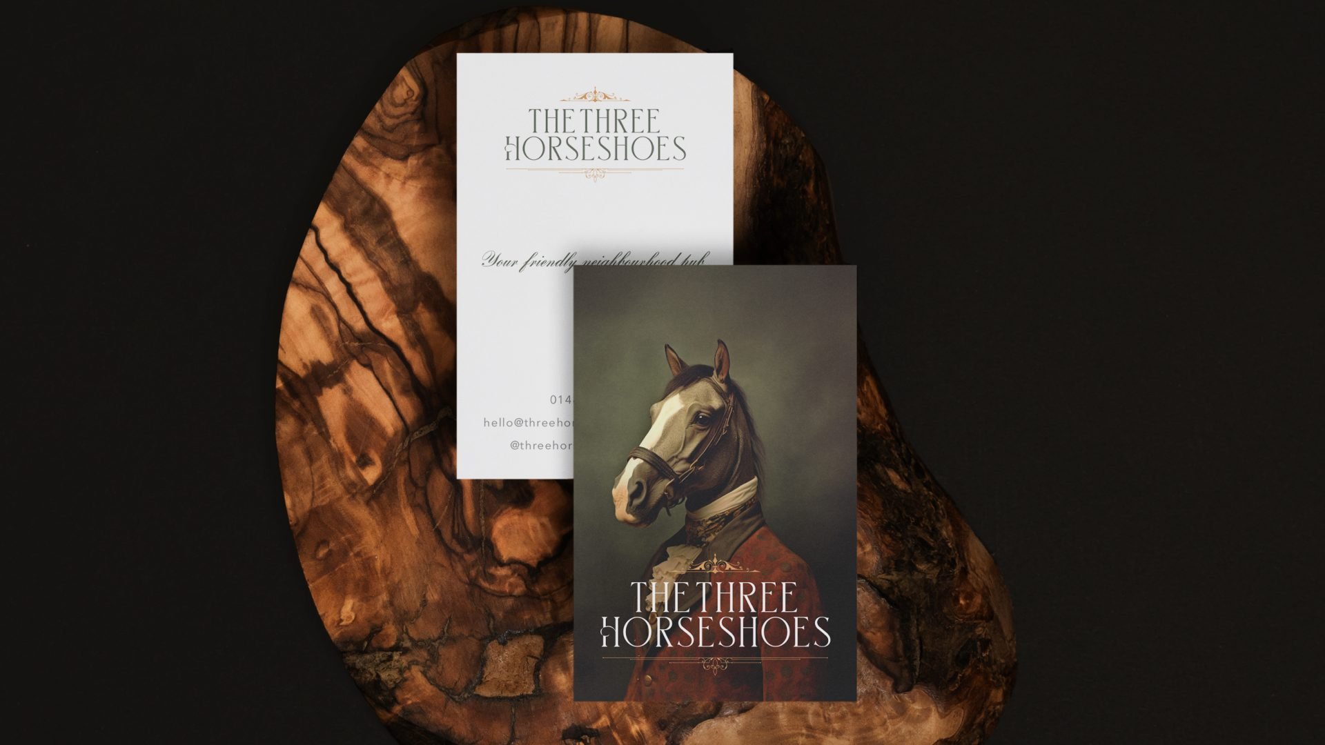 Business-cards-design-for-the-Three-Horseshoes-pub-rebrand-by-Toy-Creative-scaled.jpg
