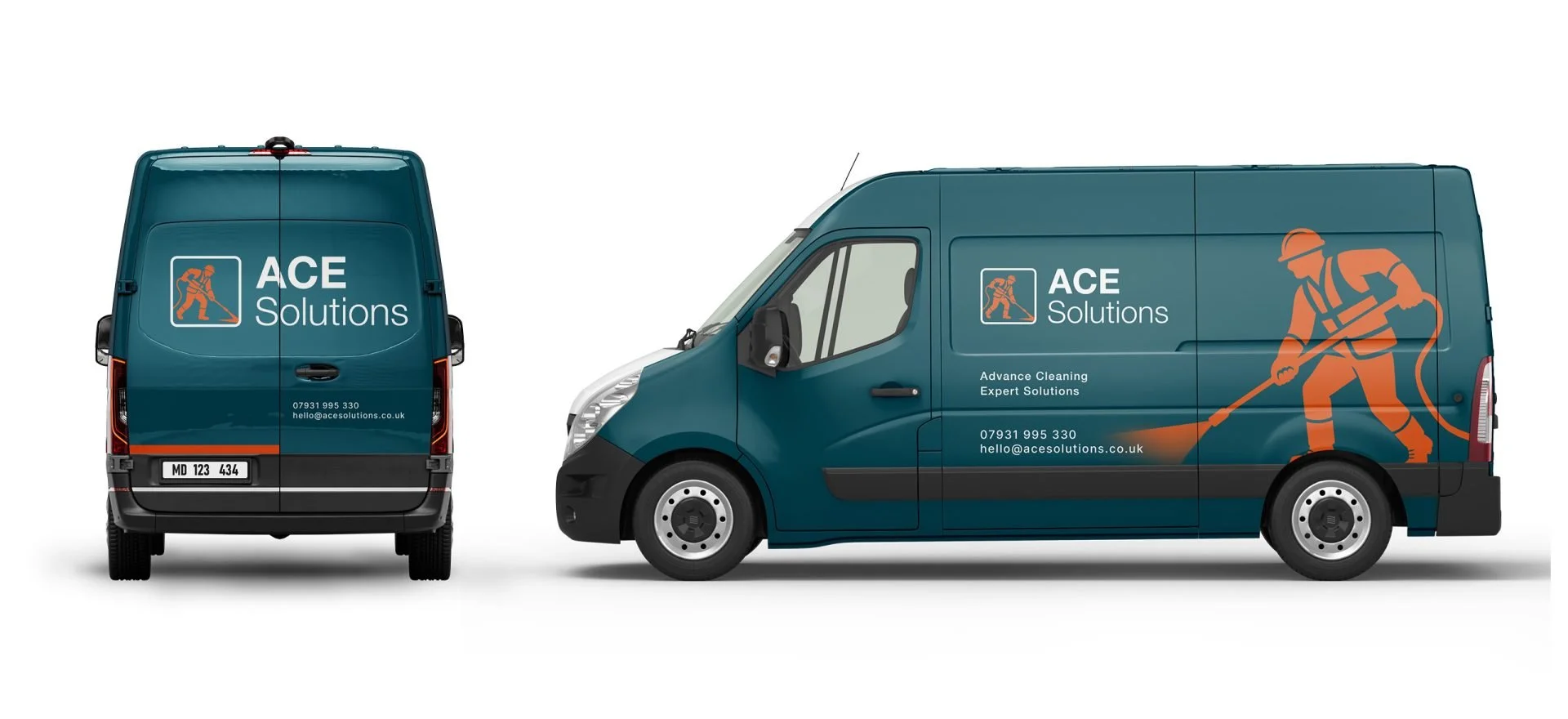 Ace Solutions van signage design and graphics