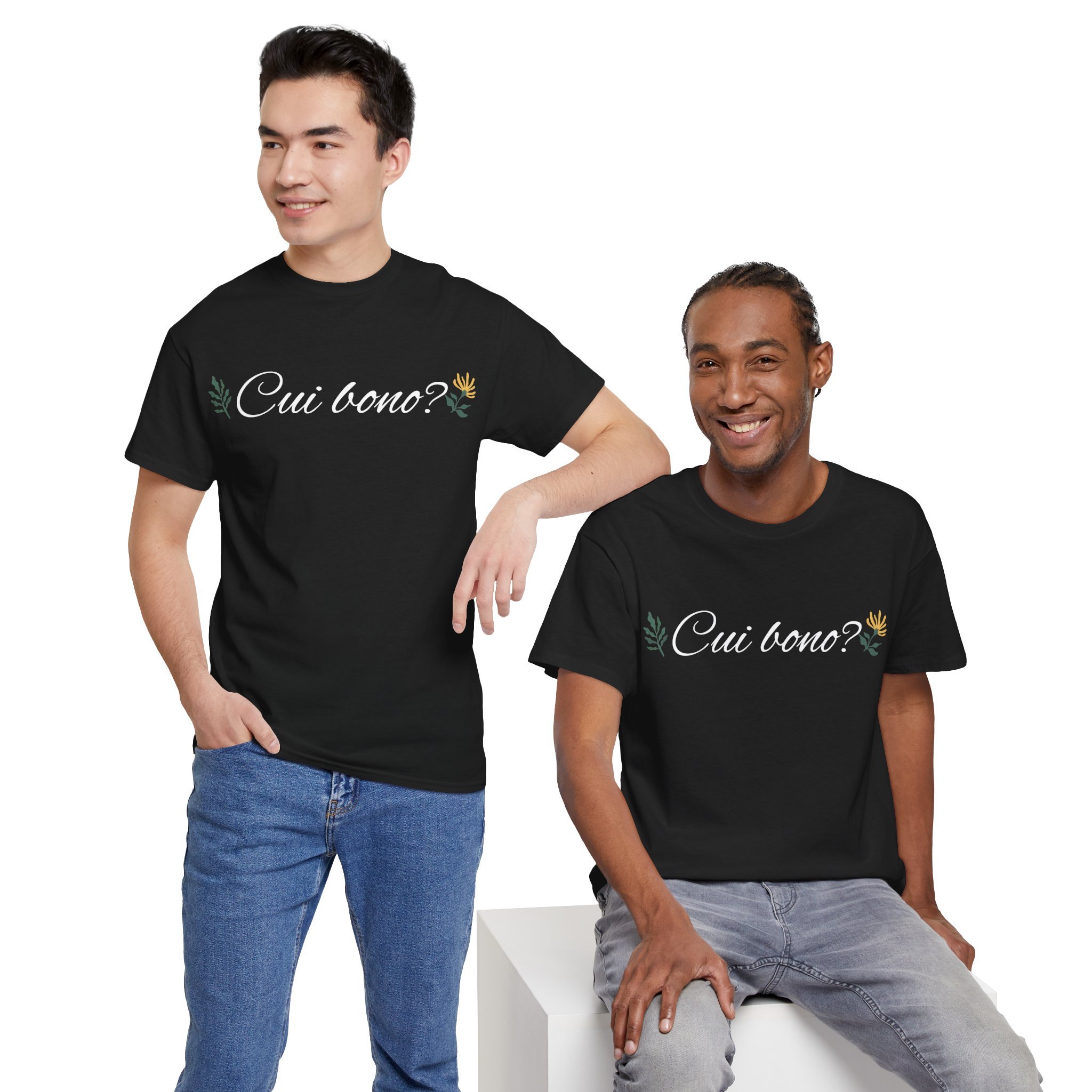 Cui Bono? Artwork— Design Latin Phrase Tee