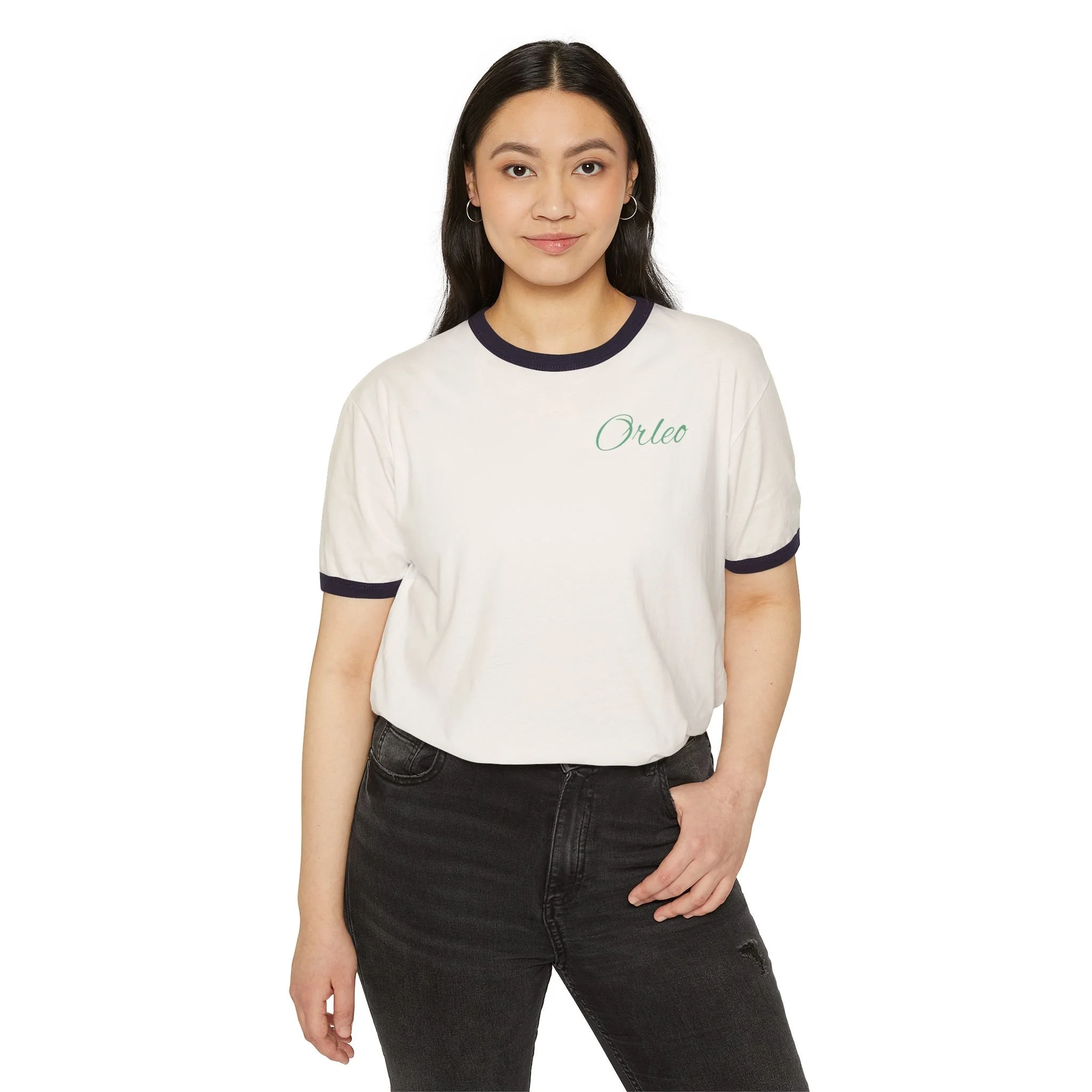 Limited! Orleo Ringer T‑Shirt — Standout Crew Tee