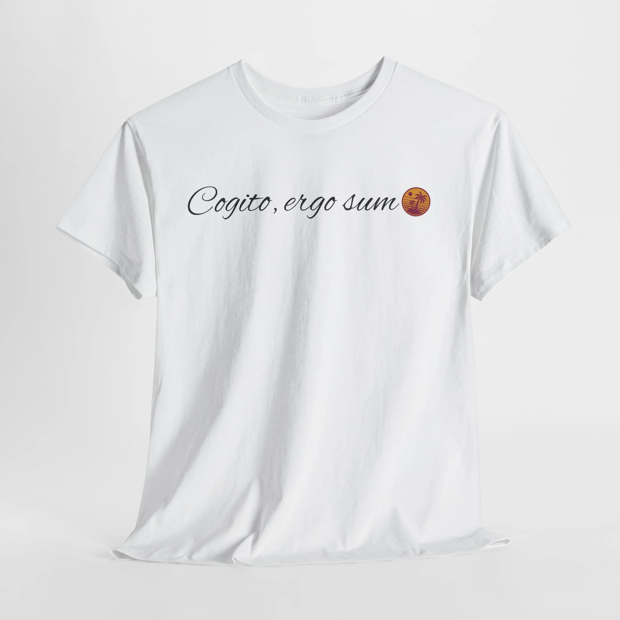 Limited! Cogito, Ergo Sum Artwork— Design Latin Phrase Tee
