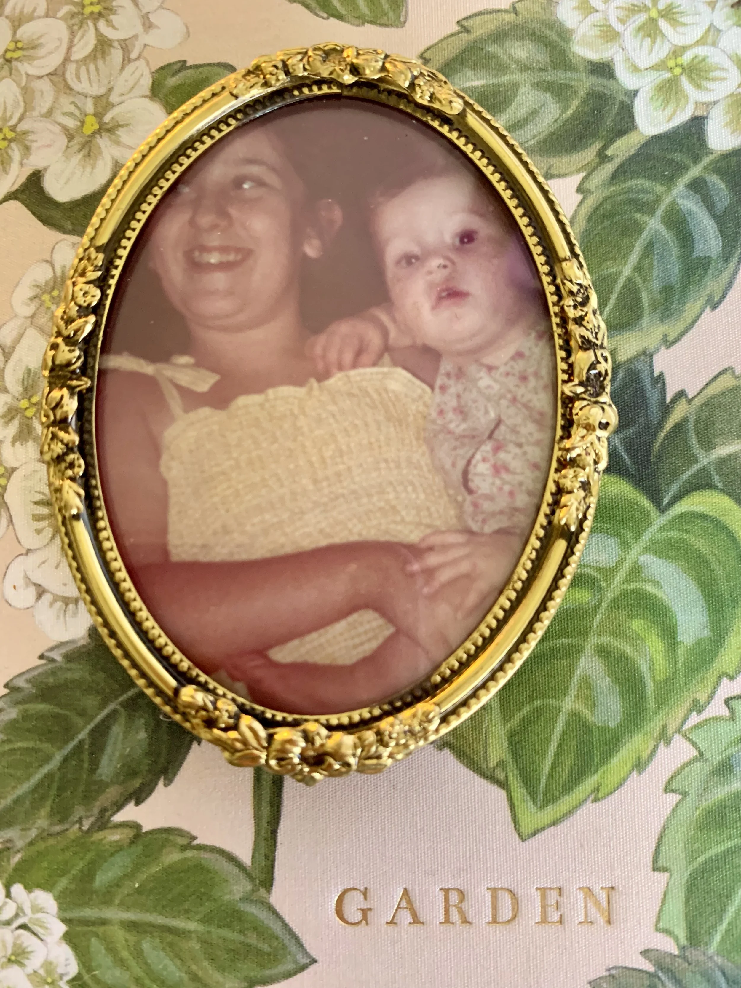 With my aunt at Britannia Avenue. Wherever she went, I went.
