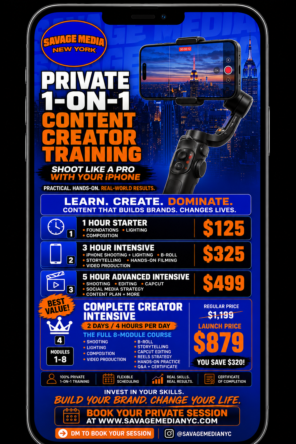 Creator Intensives — Private 1-on-1 Training