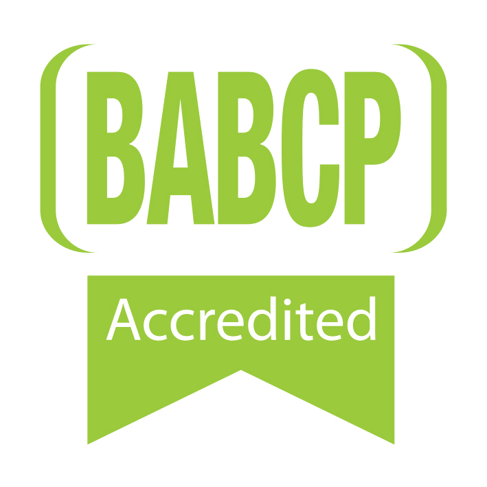 BABC accreditation logo with the word 'Accredited' on a green ribbon.