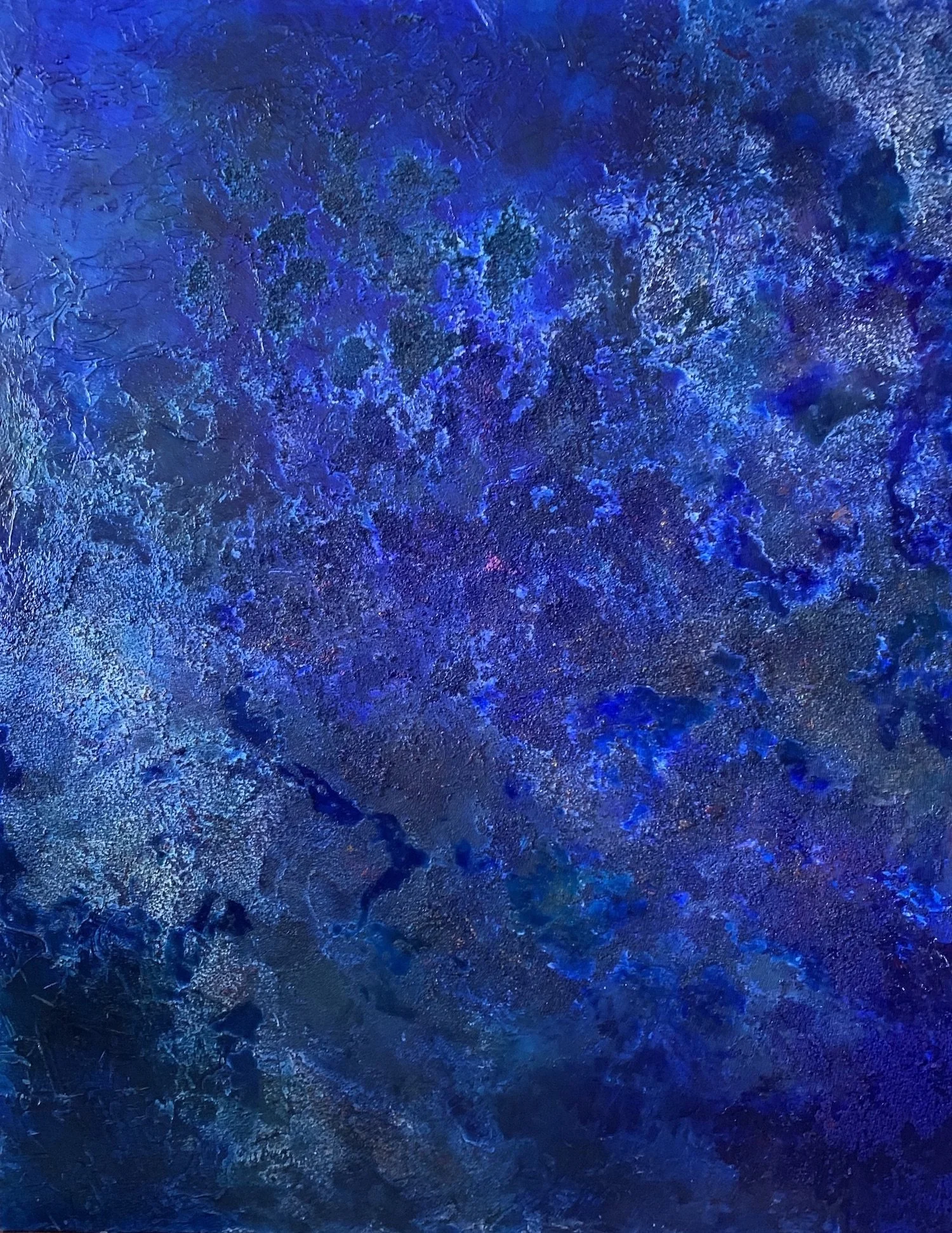 The Big Blue. 150 x 120 cm. Can be hung vertically or horizontally.