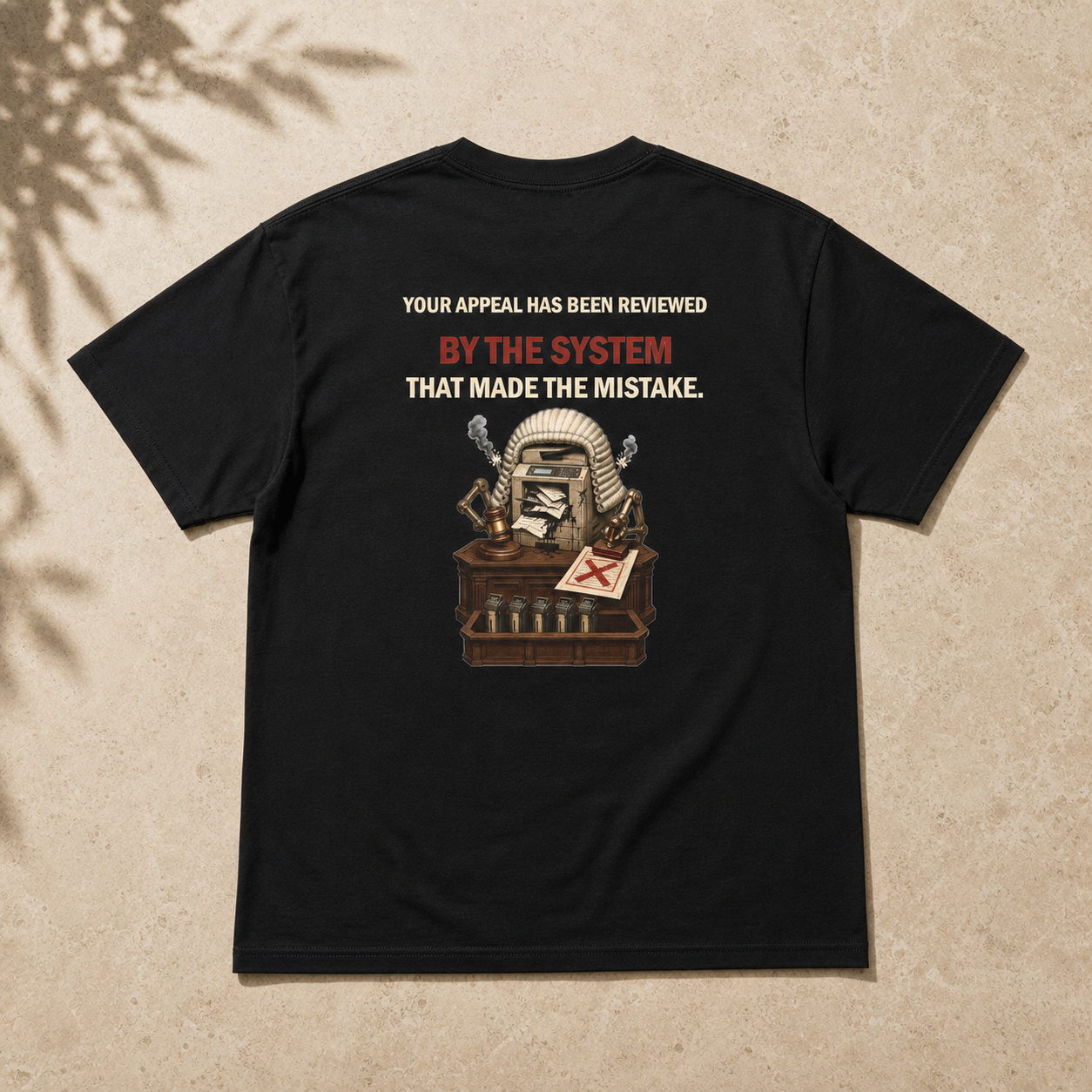 Your Appeal Has Been Reviewed by the System That Made the Mistake | Bureaucracy Satire | Men's Heavy Cotton T-Shirt