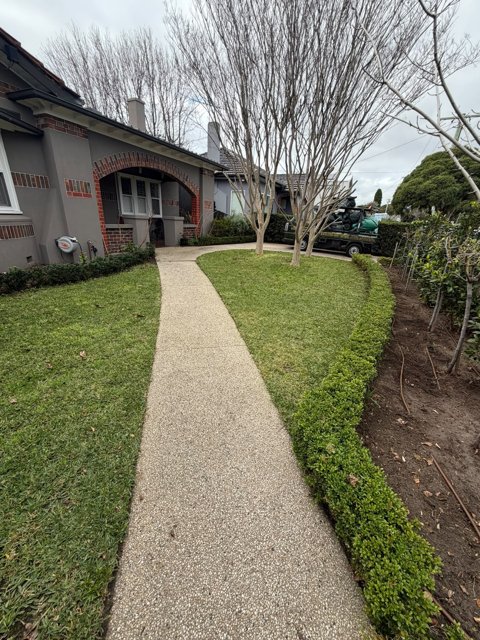 lawn mowed