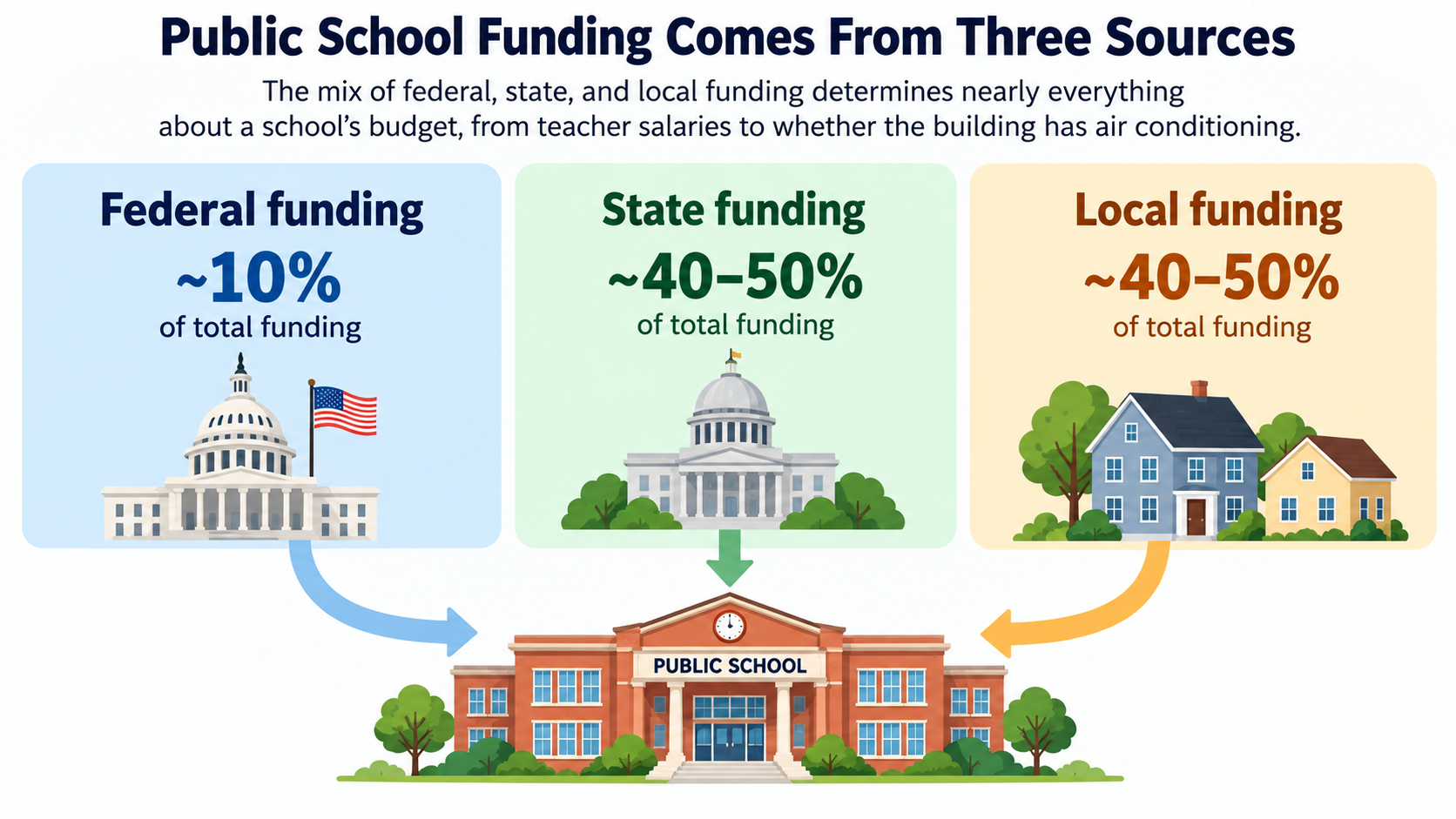 How Public K-12 Schools Are Funded in the United States
