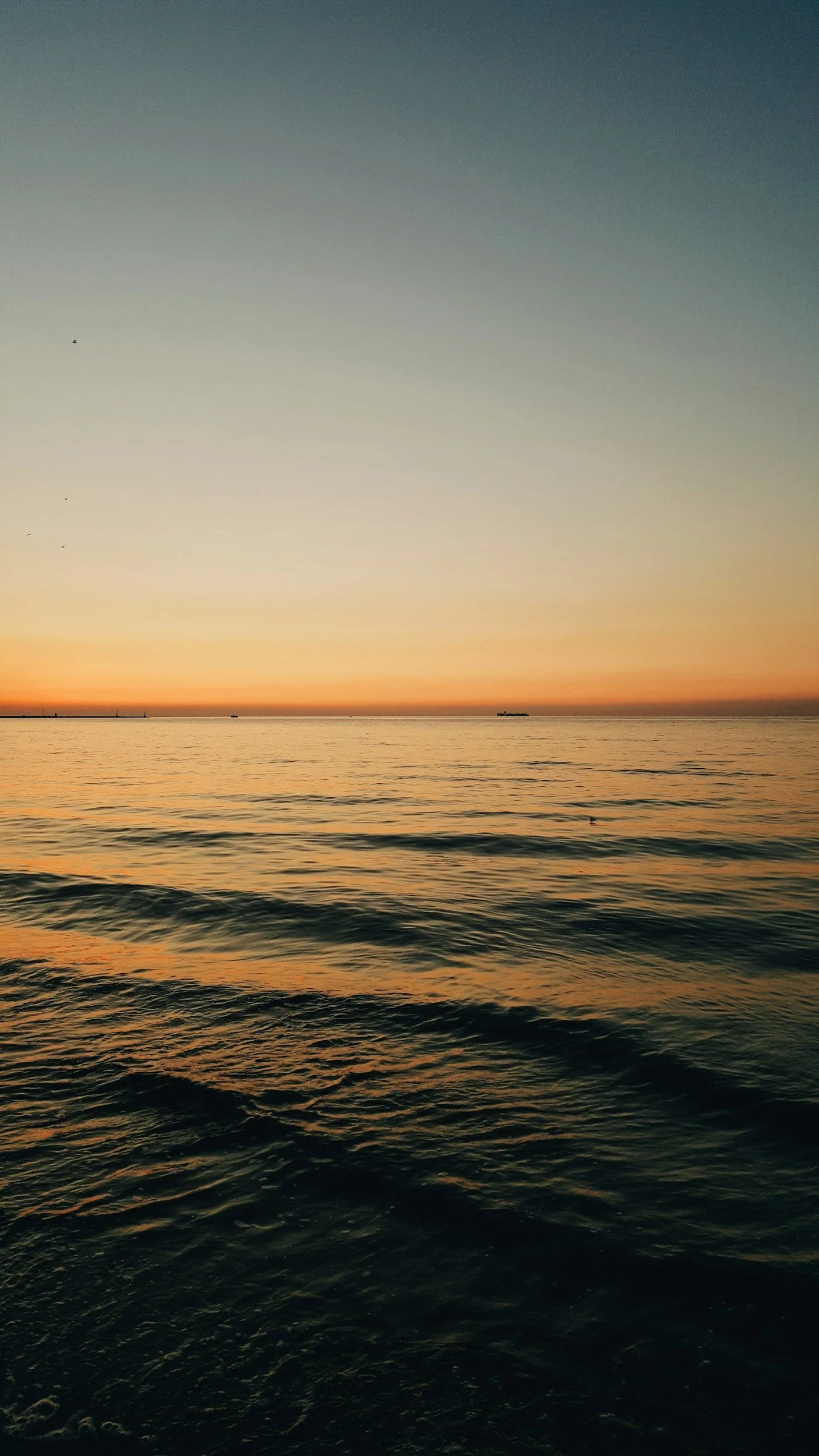 Calm ocean sunset representing soundscapes and mindfulness practice at The Tallest Branch.