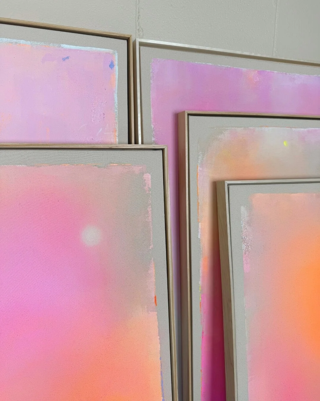 many colorful artworks