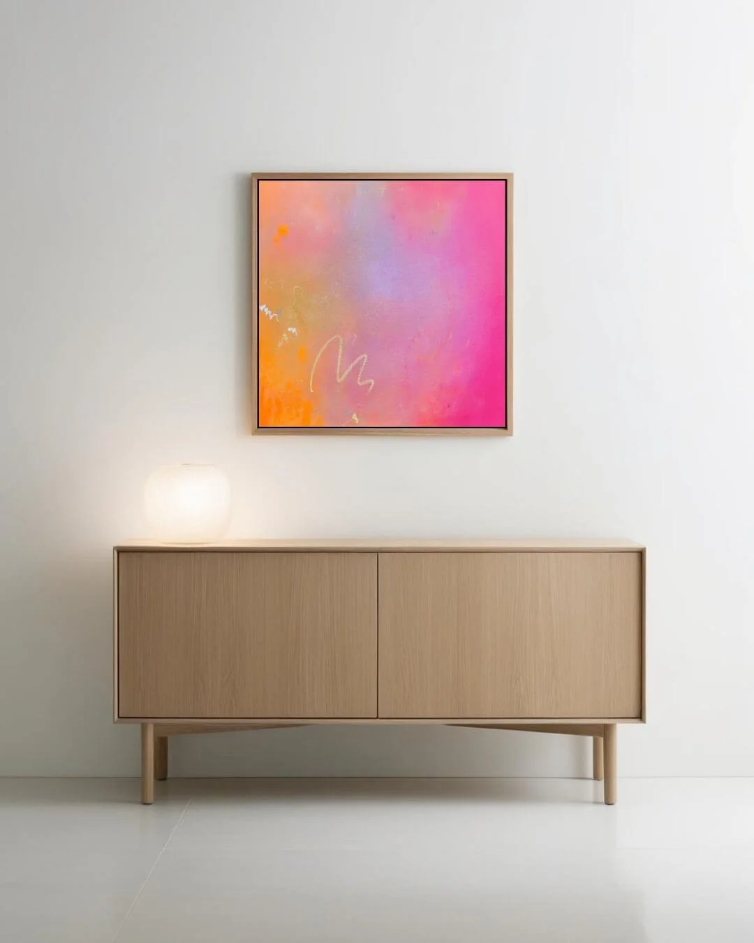 gradient artwork in pink, blue, orange an yellow