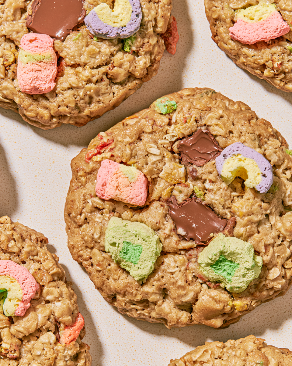Oatmeal Lucky Charms and Dark Chocolate Cookie