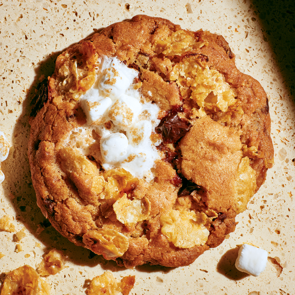 Cornflakes Marshmallow Chocolate Cookie