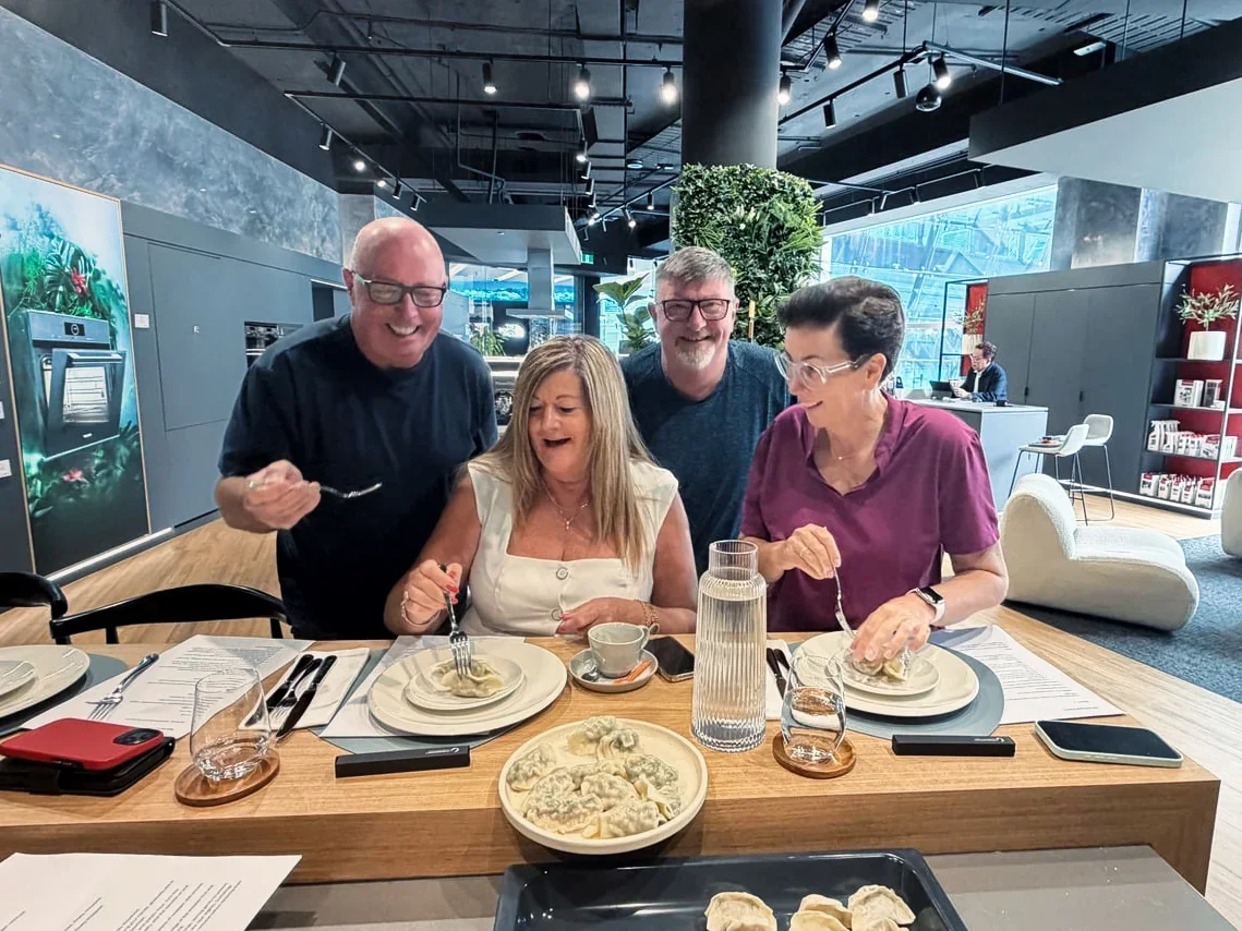 miele dumpling cooking class with muriel blue eye dragon sydney