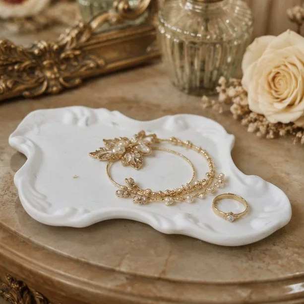 Vide poche baroque marbré