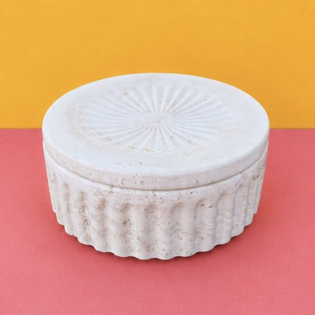 Boîte à couvercle marbrée