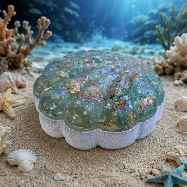 Boîte Coquillage 🐚 Saint Jacques bi-matière