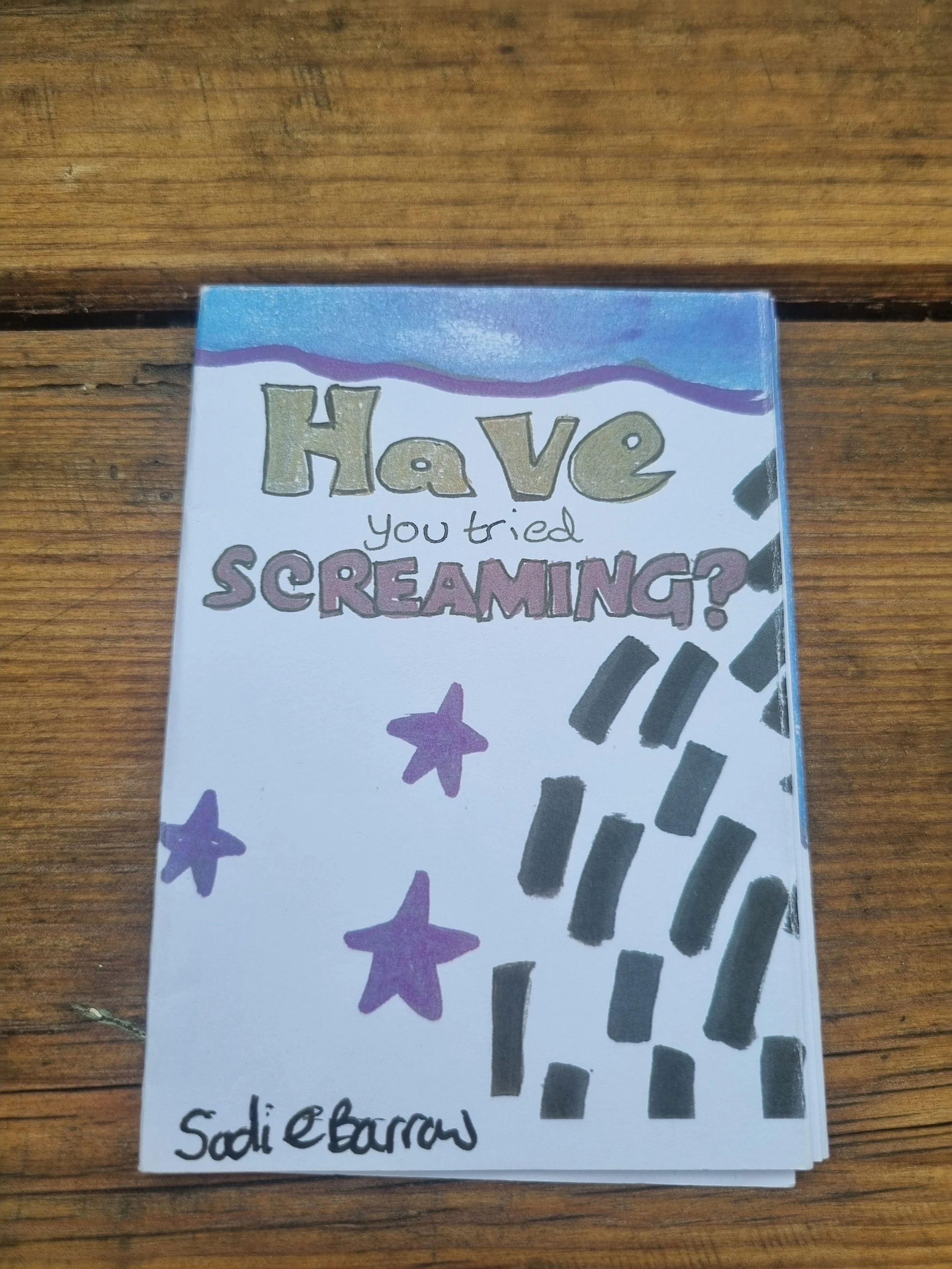 Have You Tried Screaming? A pocket zine about Intrusive thoughts