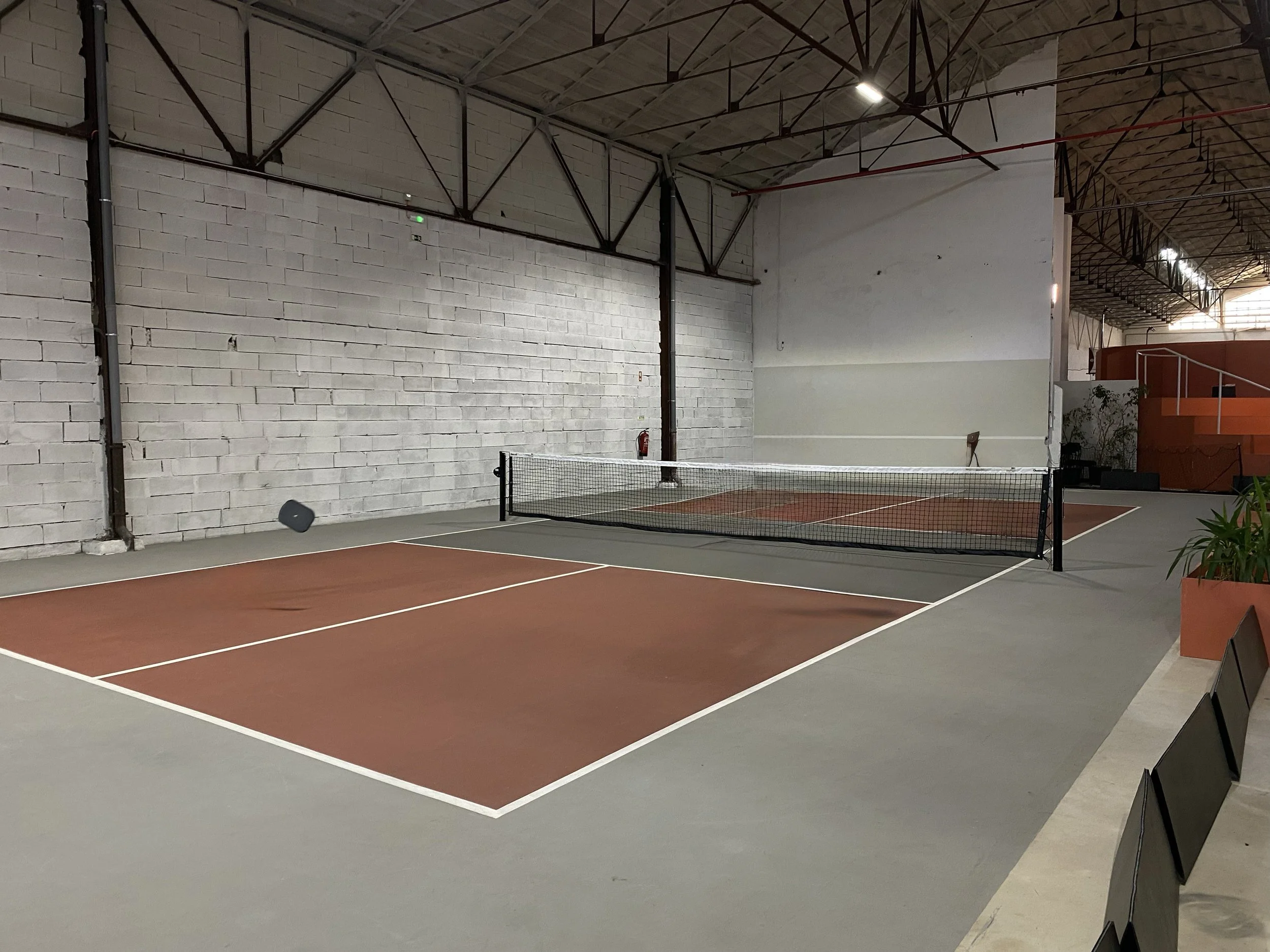 Pickleball court at NAVE in Lisbon