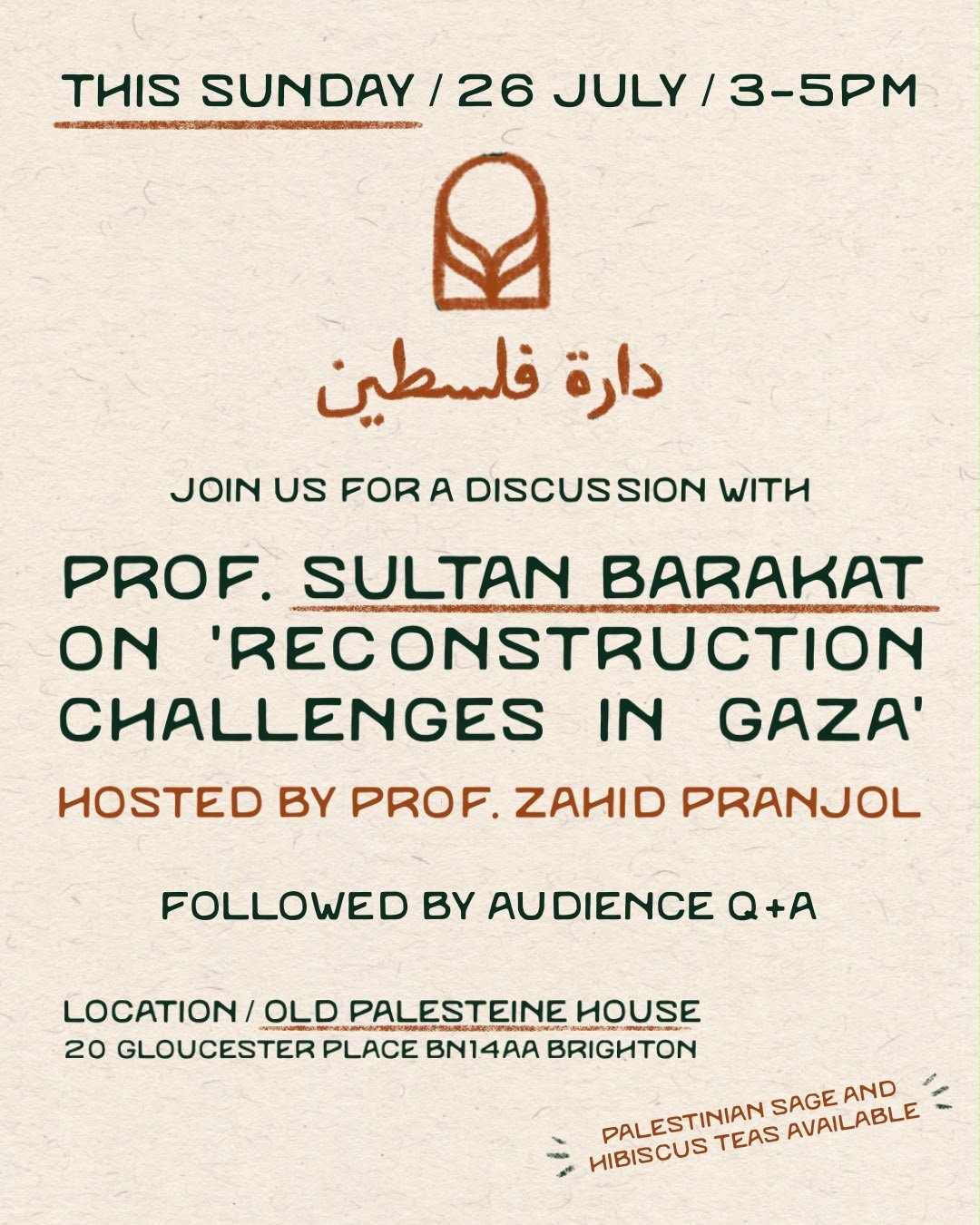 Discussion with Professor Sultan Barakat