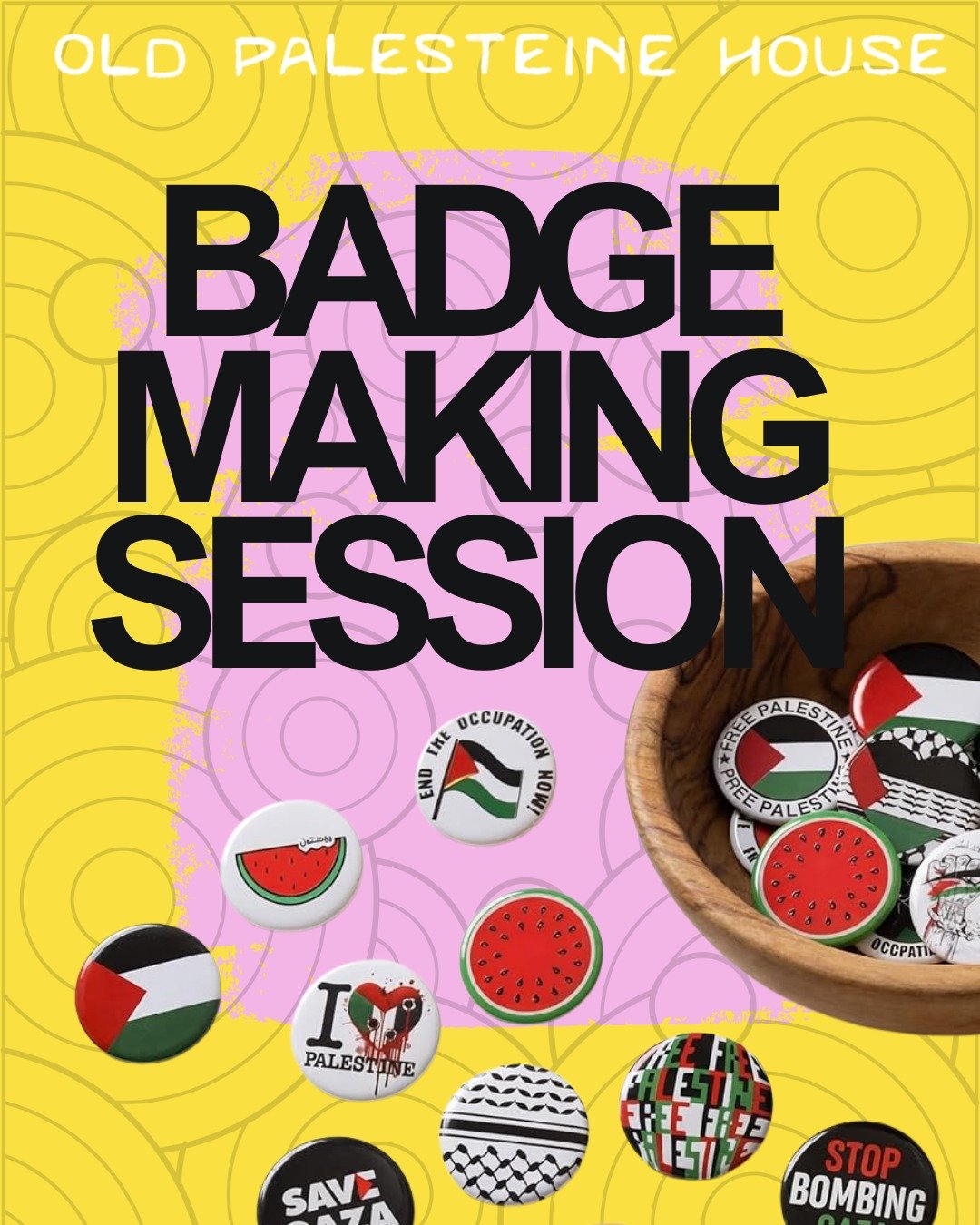 Badge Making Session