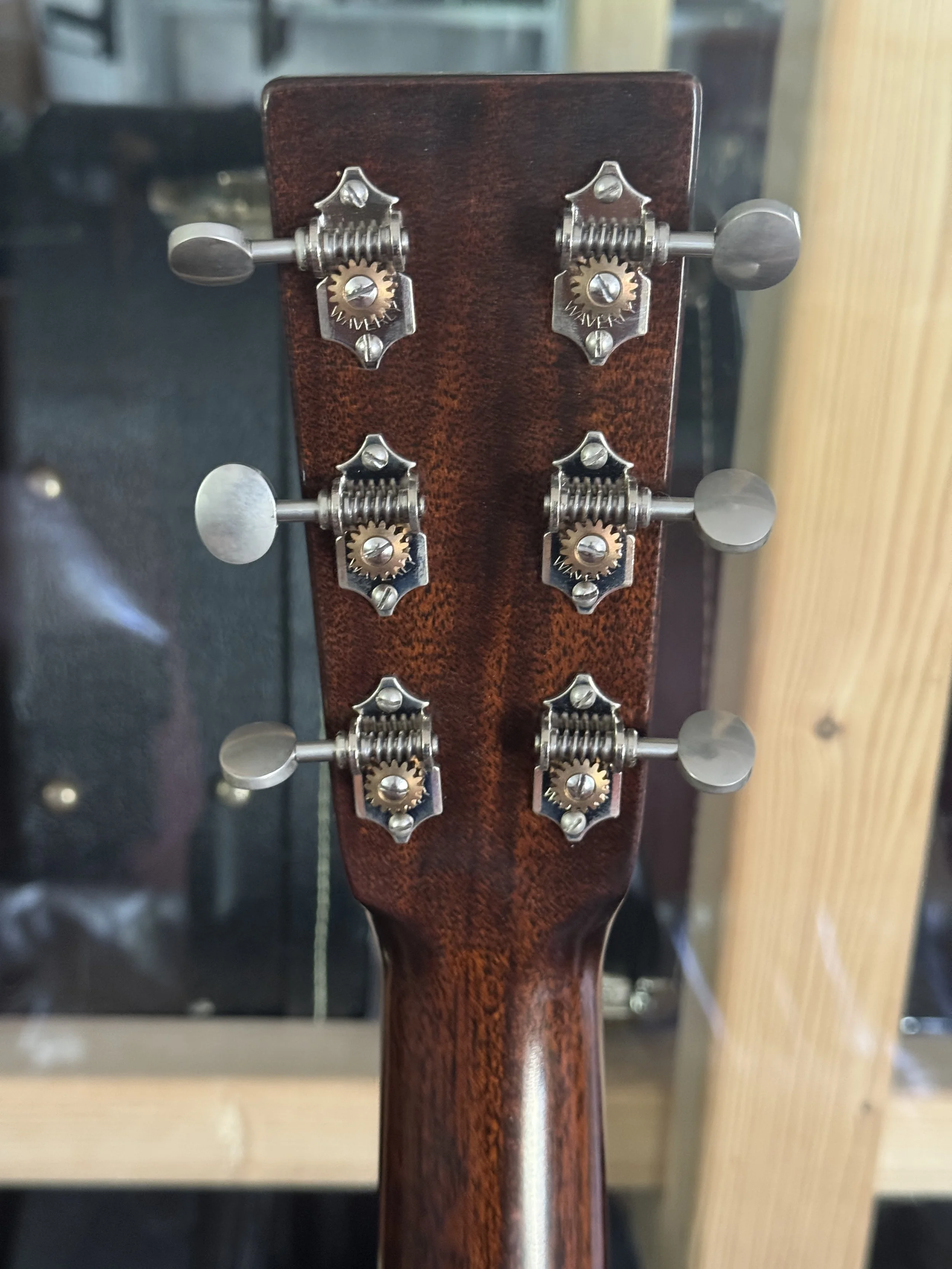 vintage Martin peghead back with vintage tuners
