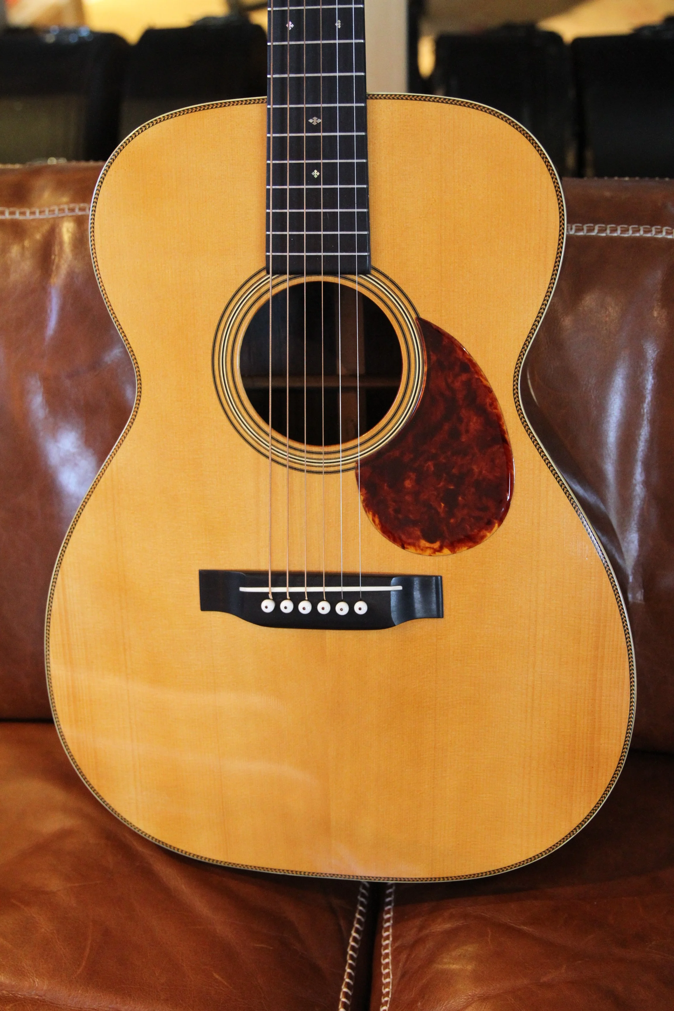 top of a Martin prewar 000-size arch-top conversion