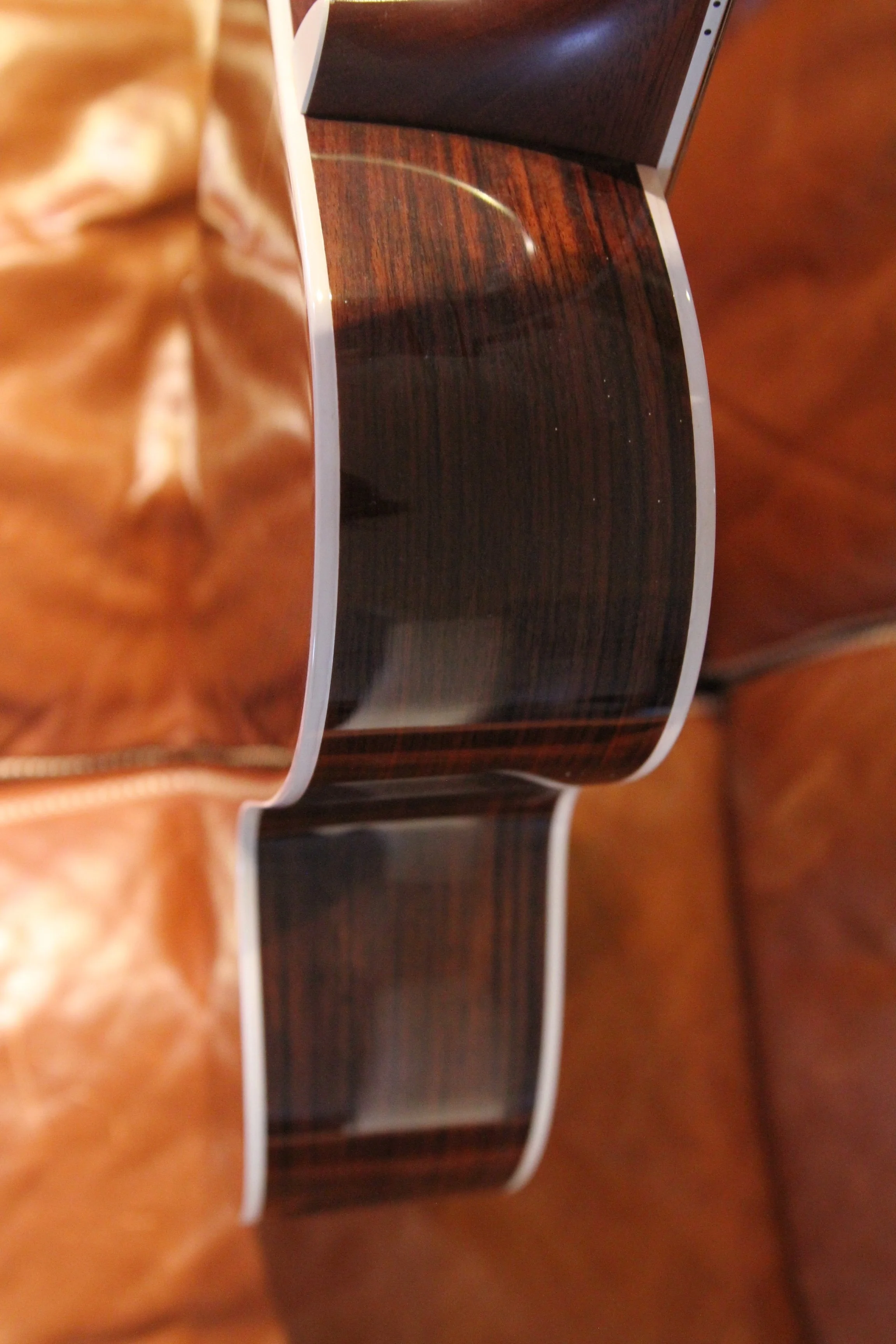 figured rosewood bass side of Taylor 855