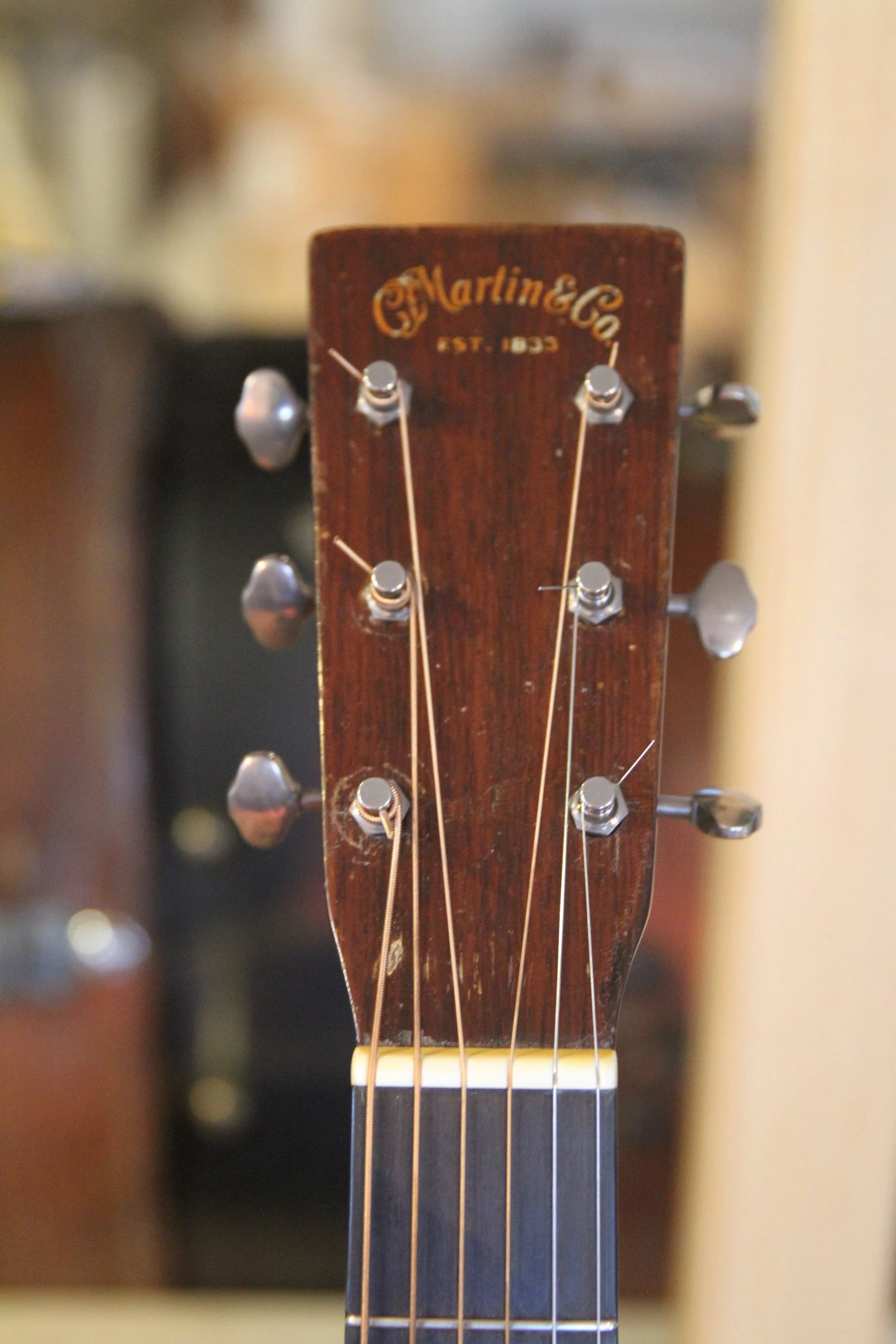 peghead of Martin F-1
