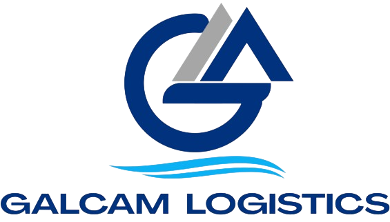 Logo de Galca Logístics, con un camión y el nombre de la empresa debajo.