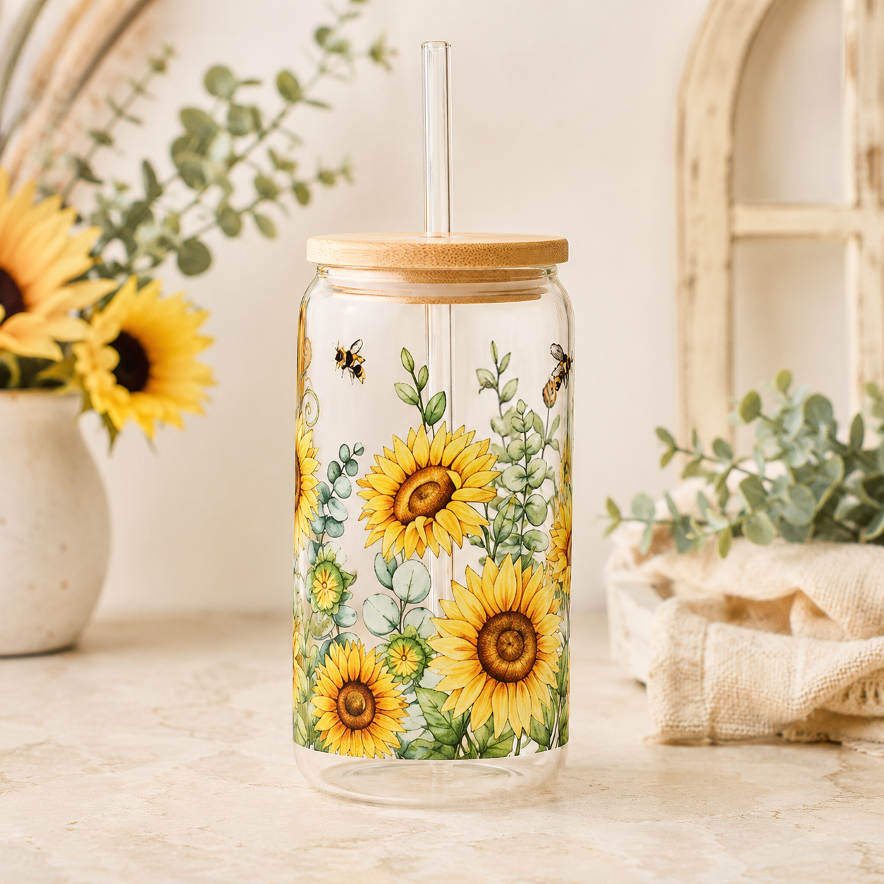 glas sunflower tumbler
