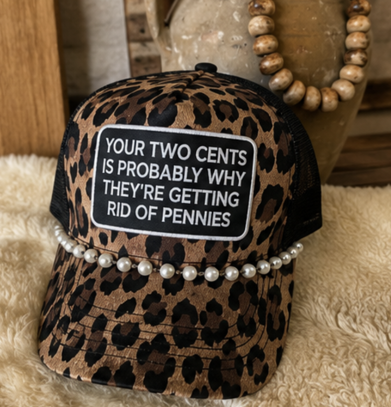 your two cents leopard hat
