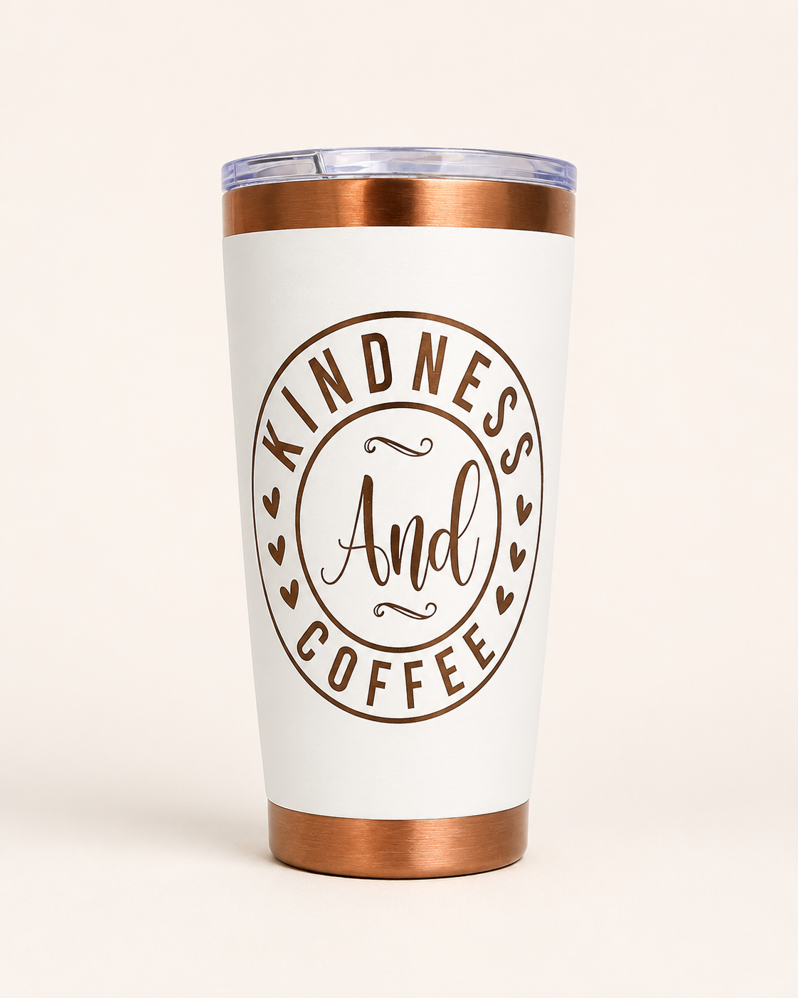 Personalized 20 oz Stainless Steel Tumbler- Copper