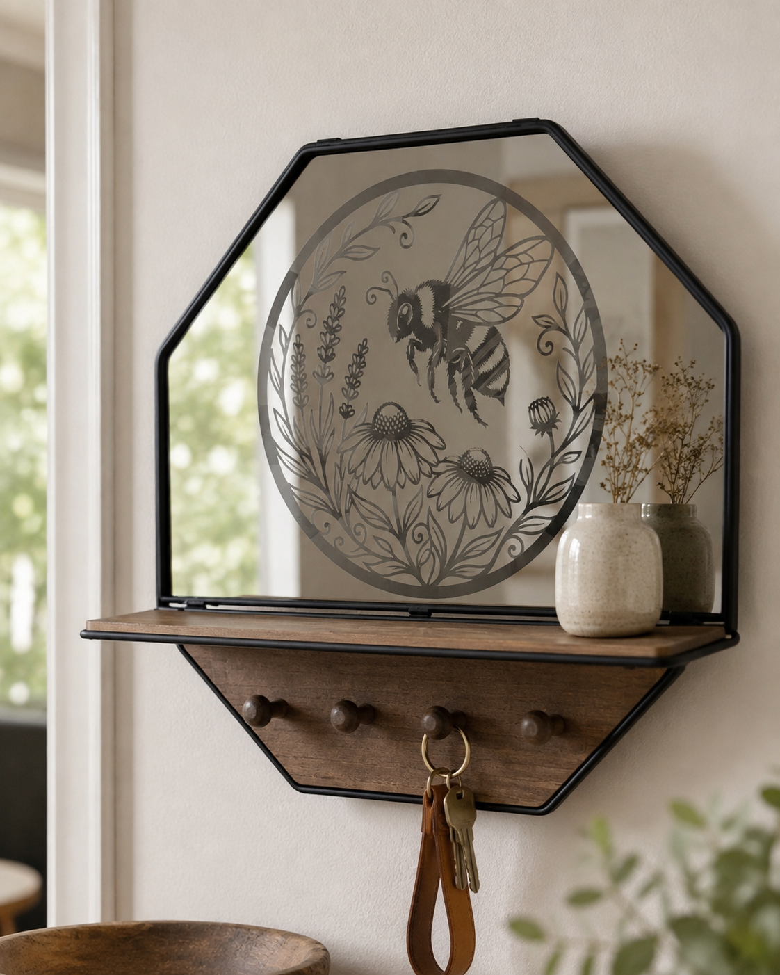 bee mirror shelf .png