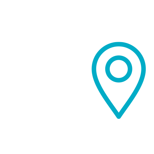 Icon of a map pin with concentric circles inside, representing location or navigation.