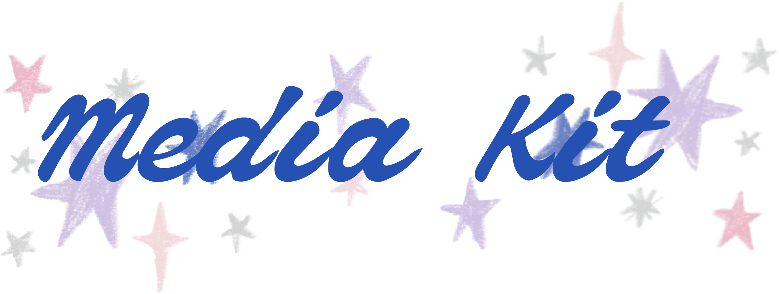 Decorative sign reading 'medal' with colorful stars and a pink and blue background.